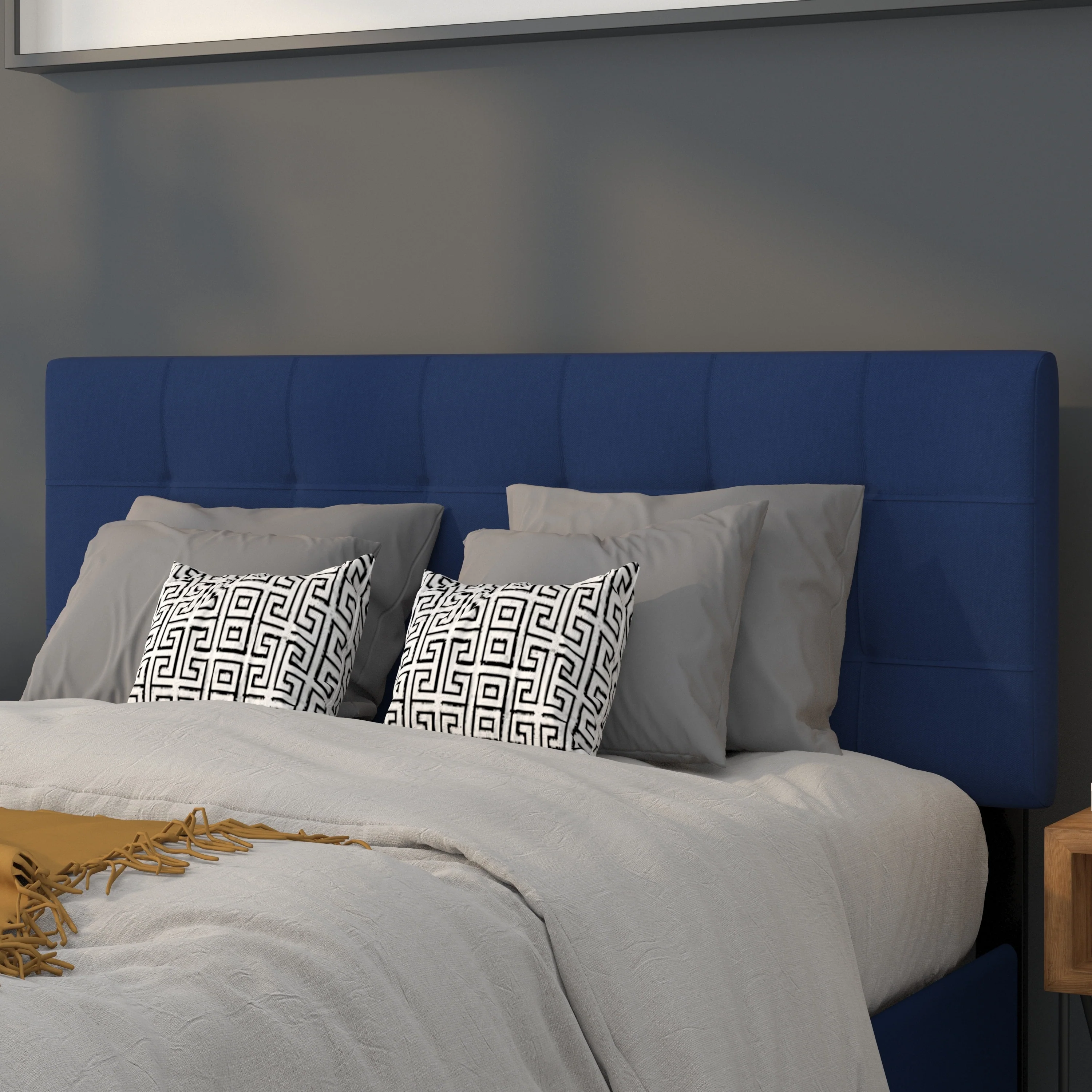 Quilted Tufted Upholstered Headboard