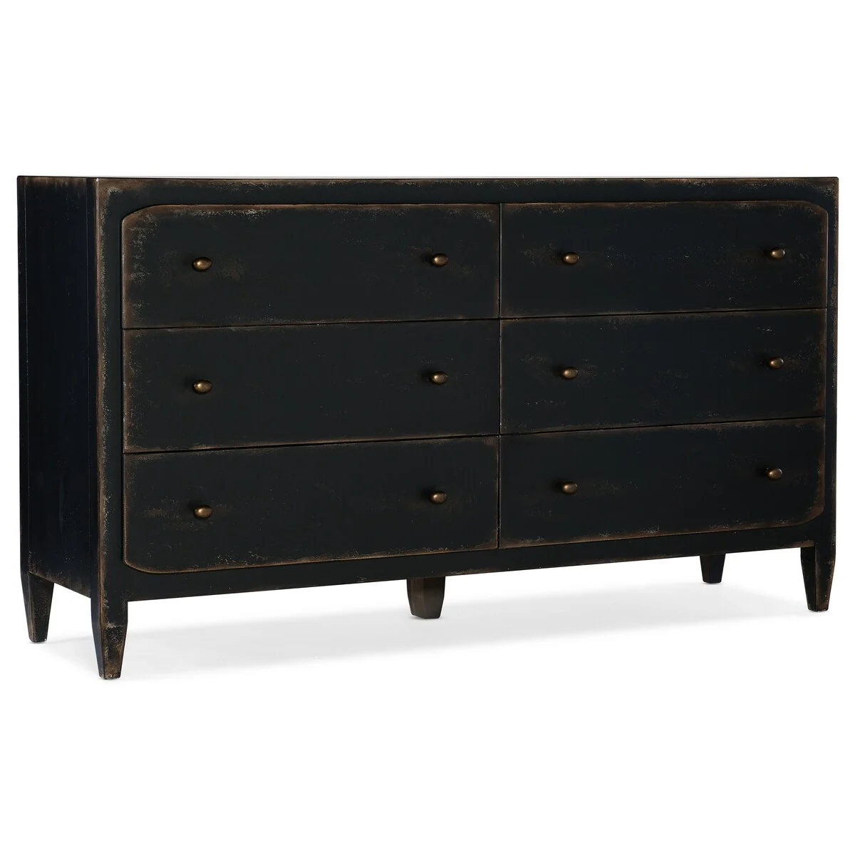 Ciao Bella Six-Drawer Dresser- Black
