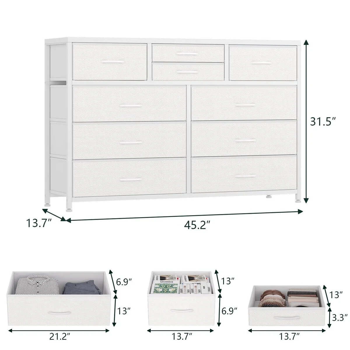TV Stand 10 Drawer Dresser