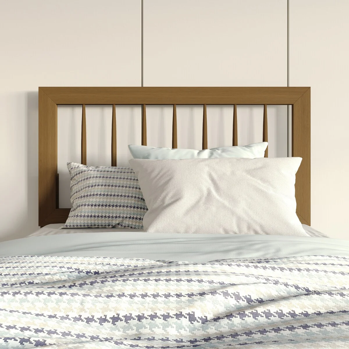 CraftPorch Rustic Wooden Headboard