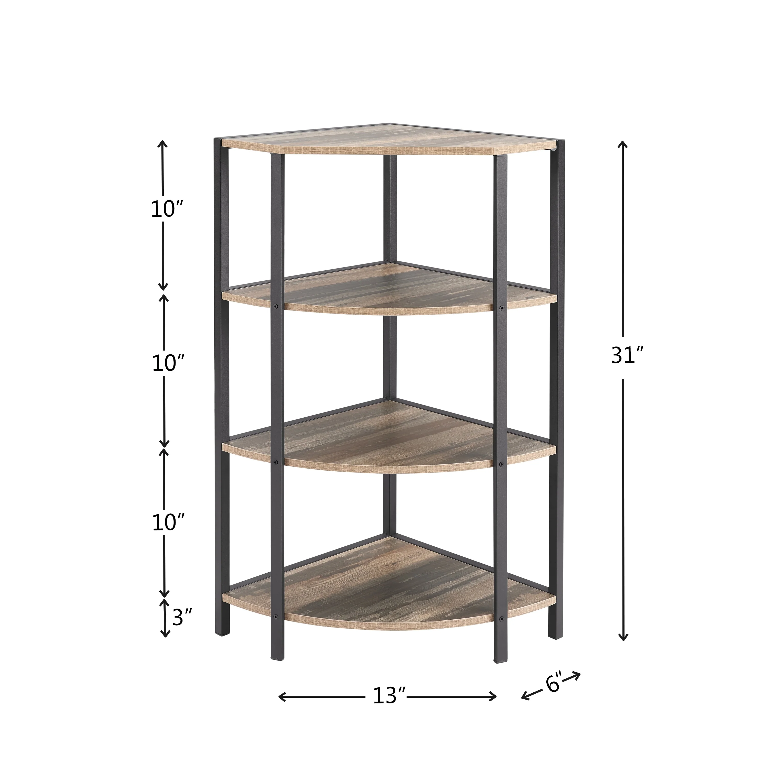 Corner Open Bookshelf