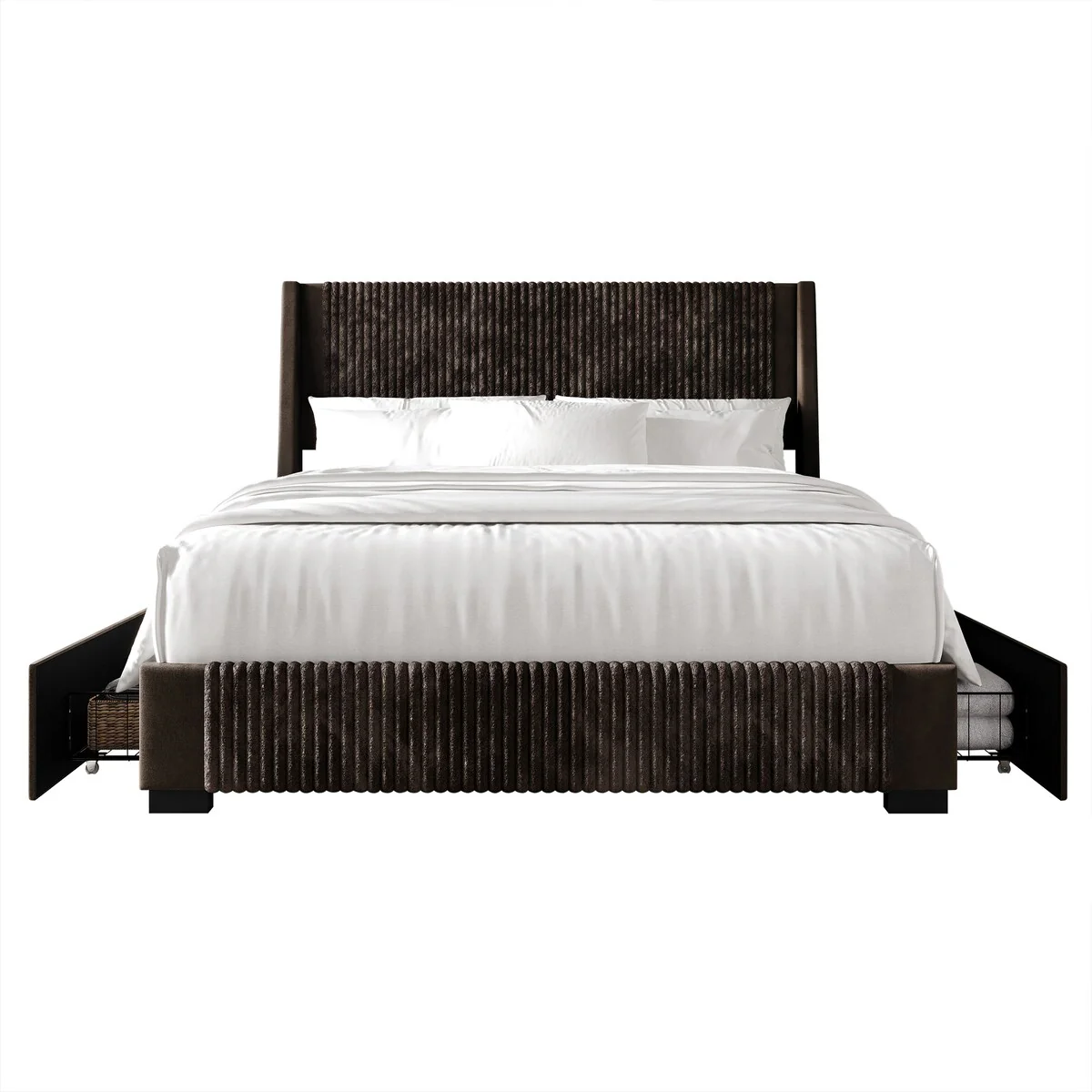 CraftPorch Corduroy Luxurious Bed