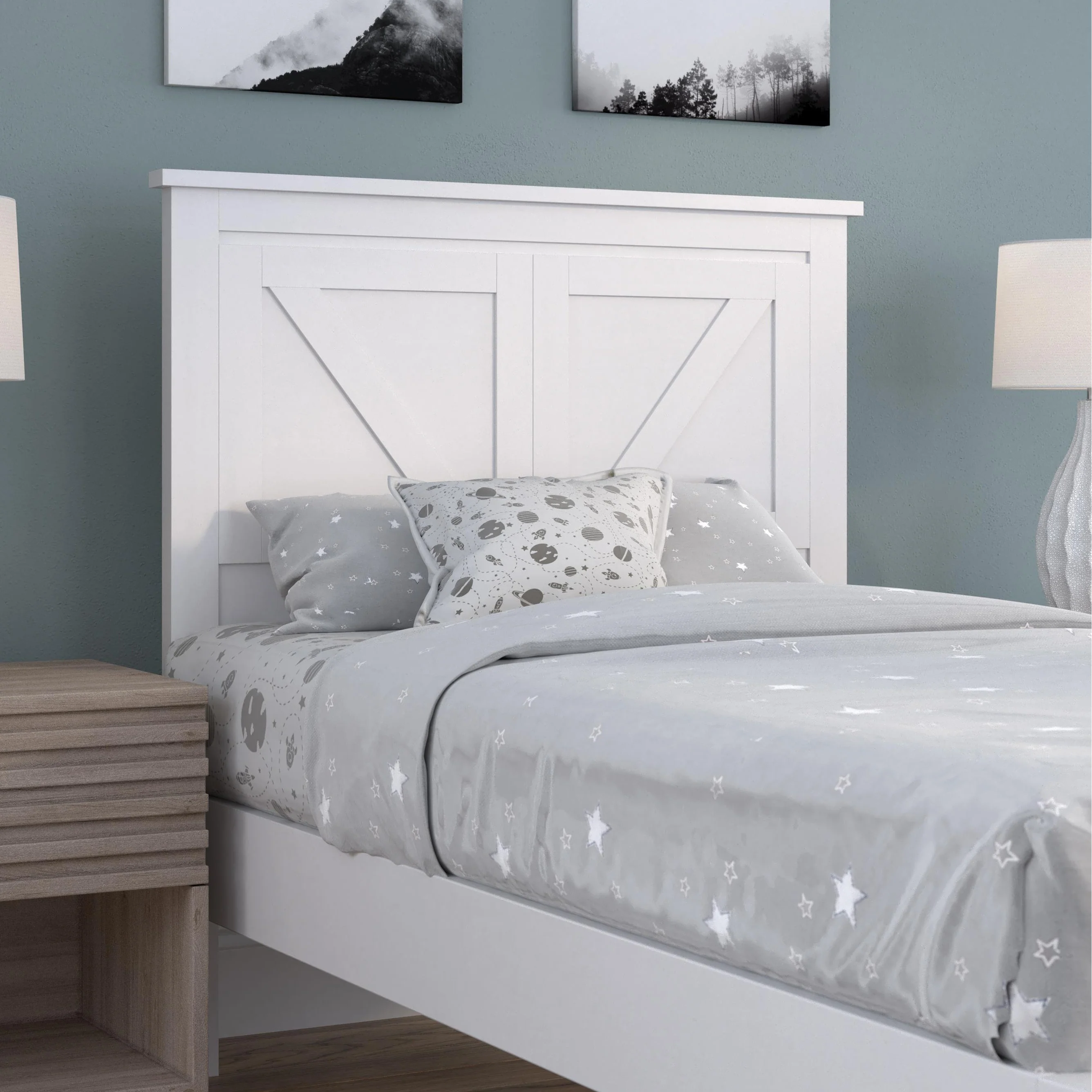 Farmhouse Solid Wood Headboard