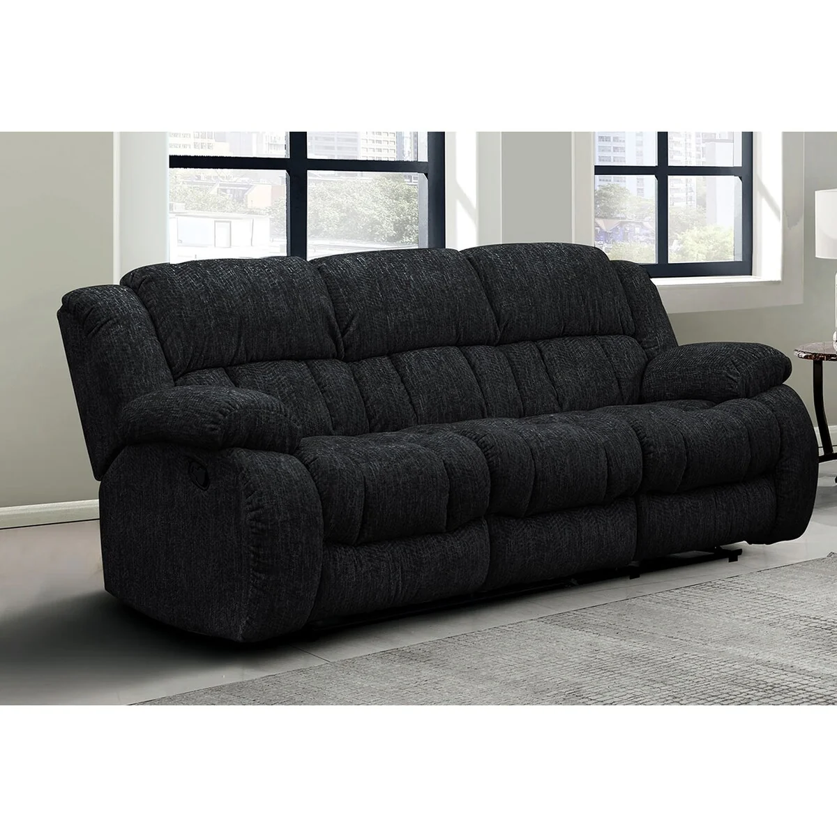 U250 Ebony Reclining Sofa