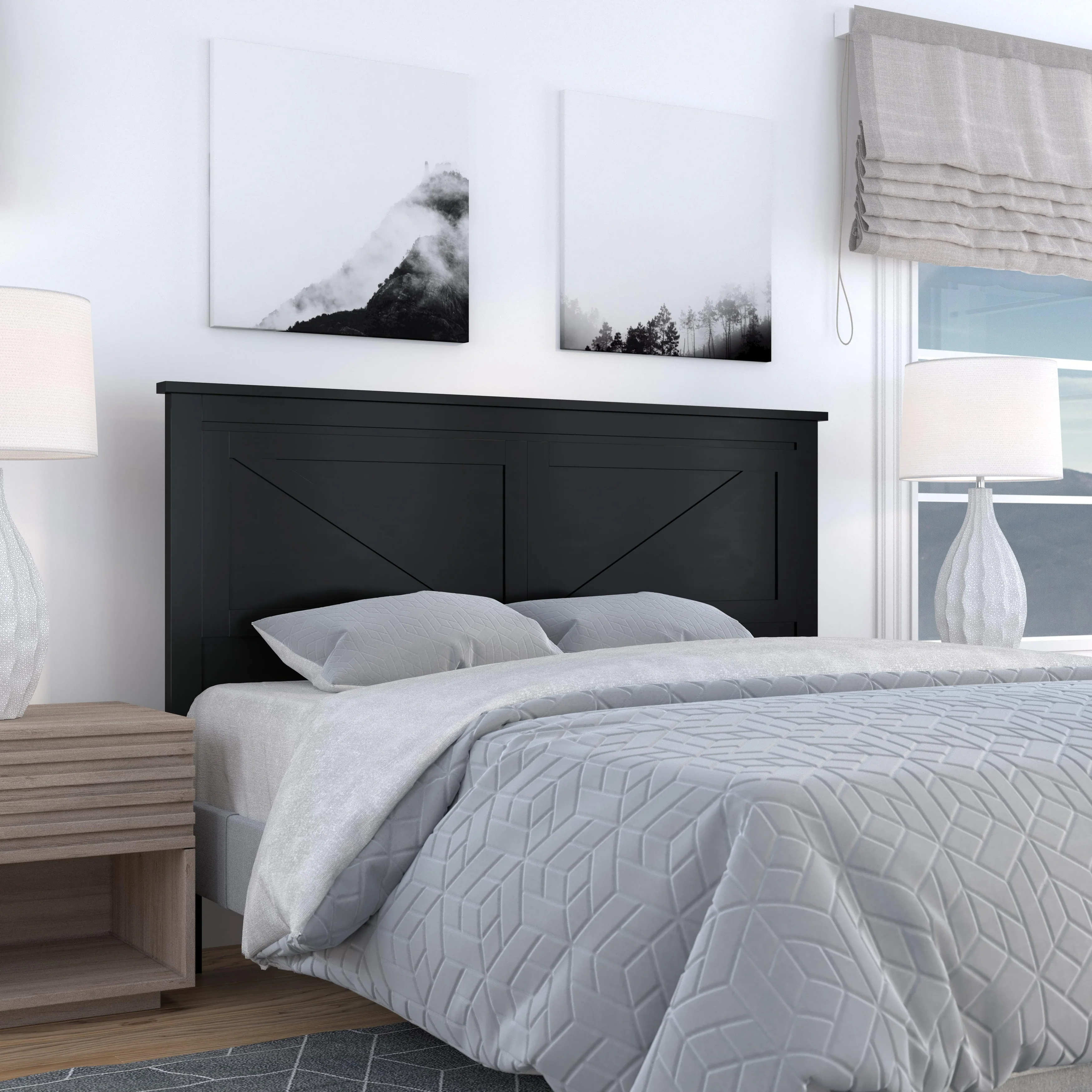 Farmhouse Solid Wood Headboard