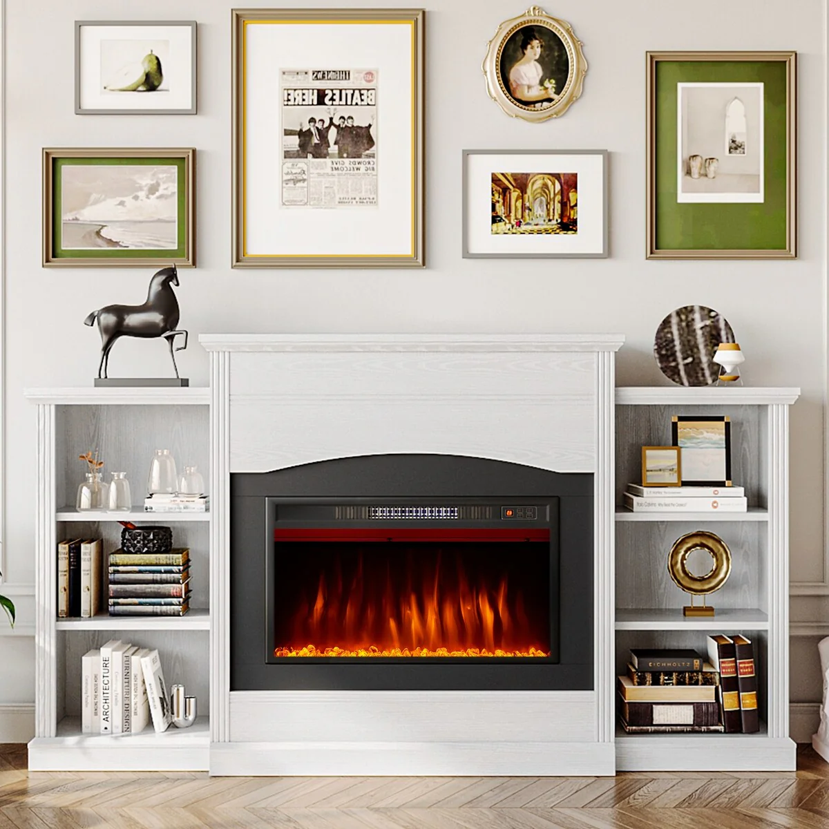 Electric Fireplace with 67