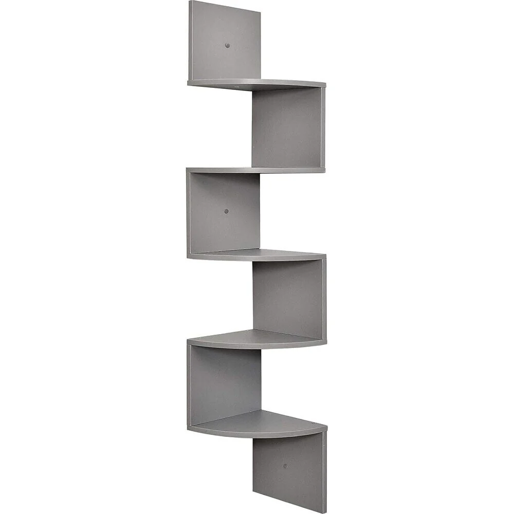 5-Tier Corner Shelf for Wall Storage