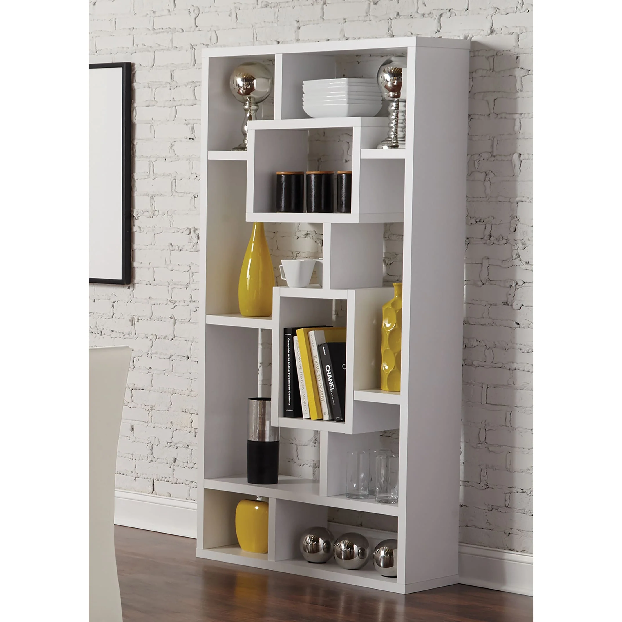 Aurelle 10-shelf Open Back Bookcase