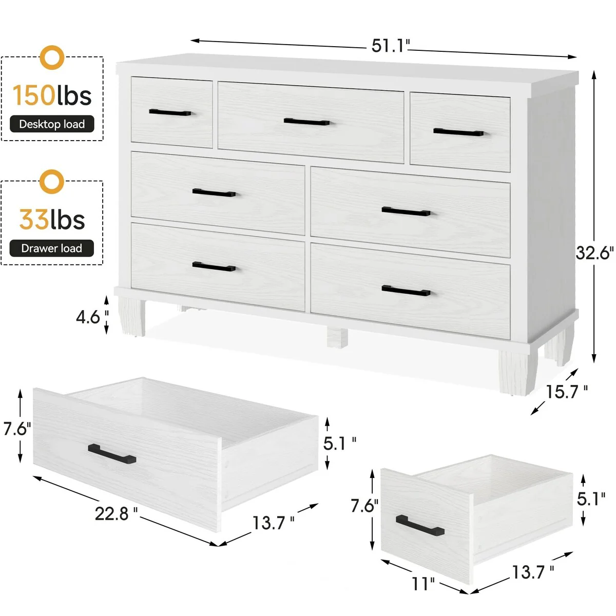 Dresser with 7 Drawers