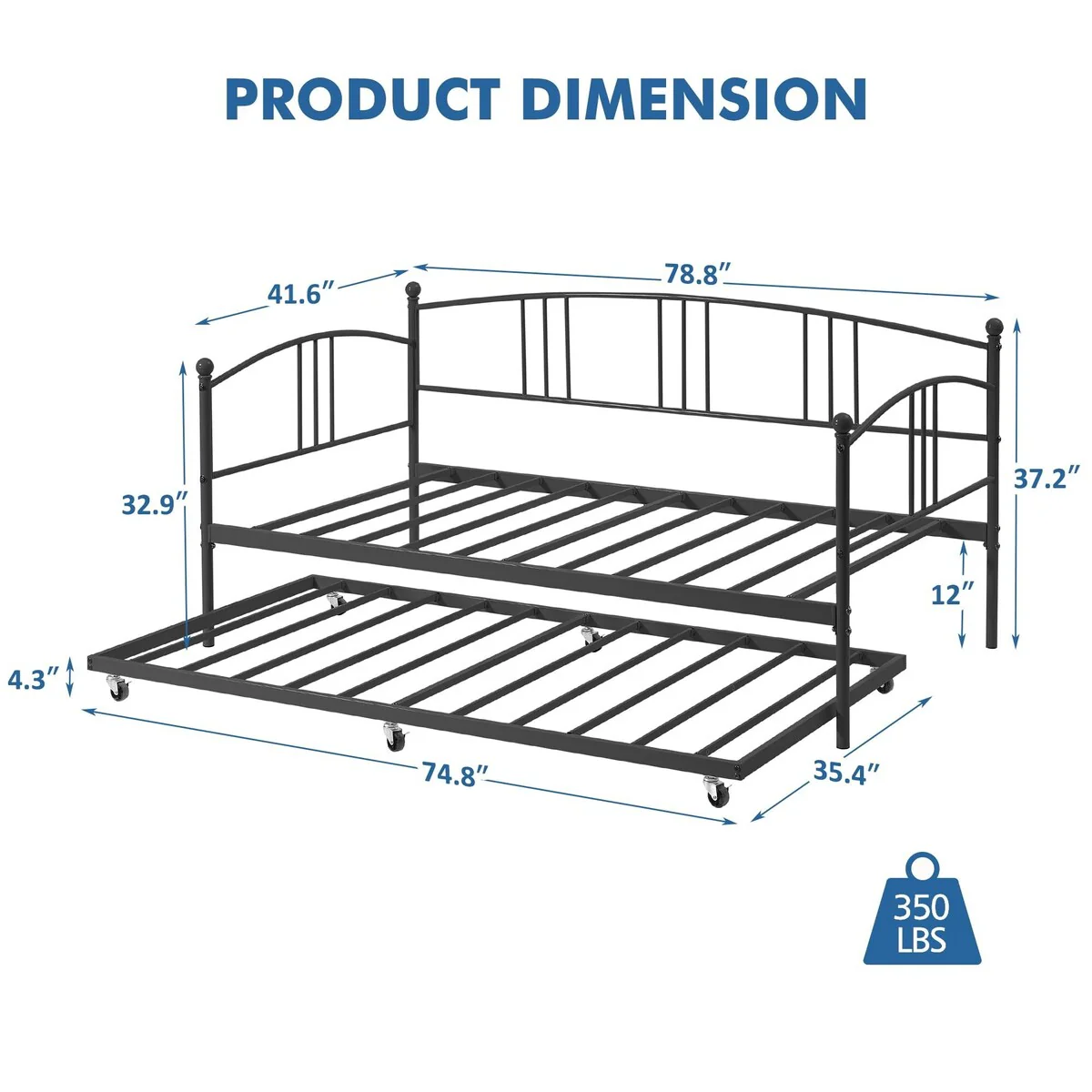 Twin Daybed with Trundle