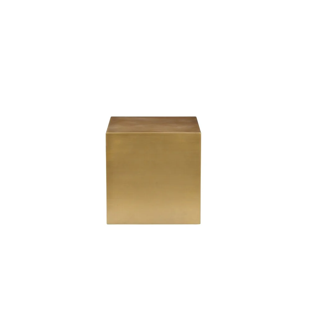 Spencer Small Side Table in Brass