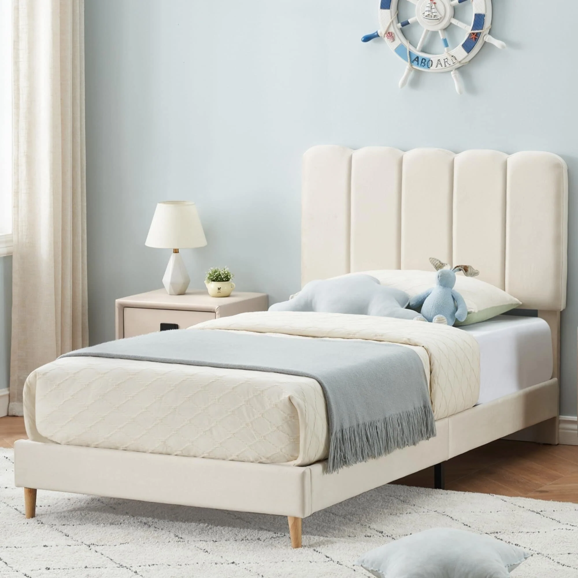 Twin Bed Frame for Boys & Girls