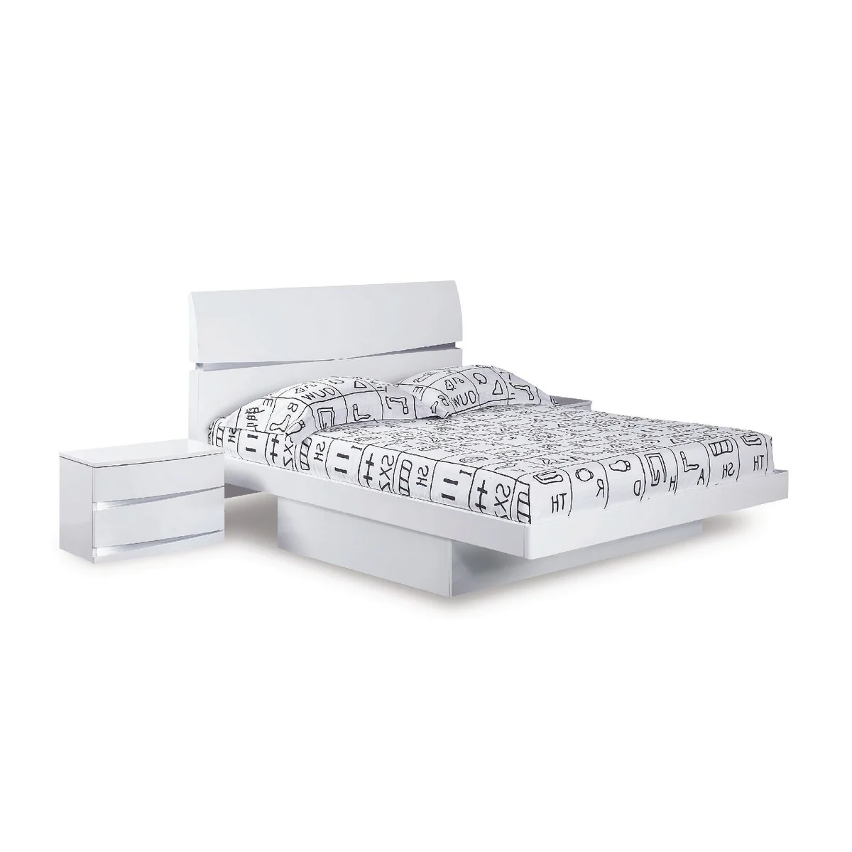 Wynn 4-piece White Wood Bedroom Set