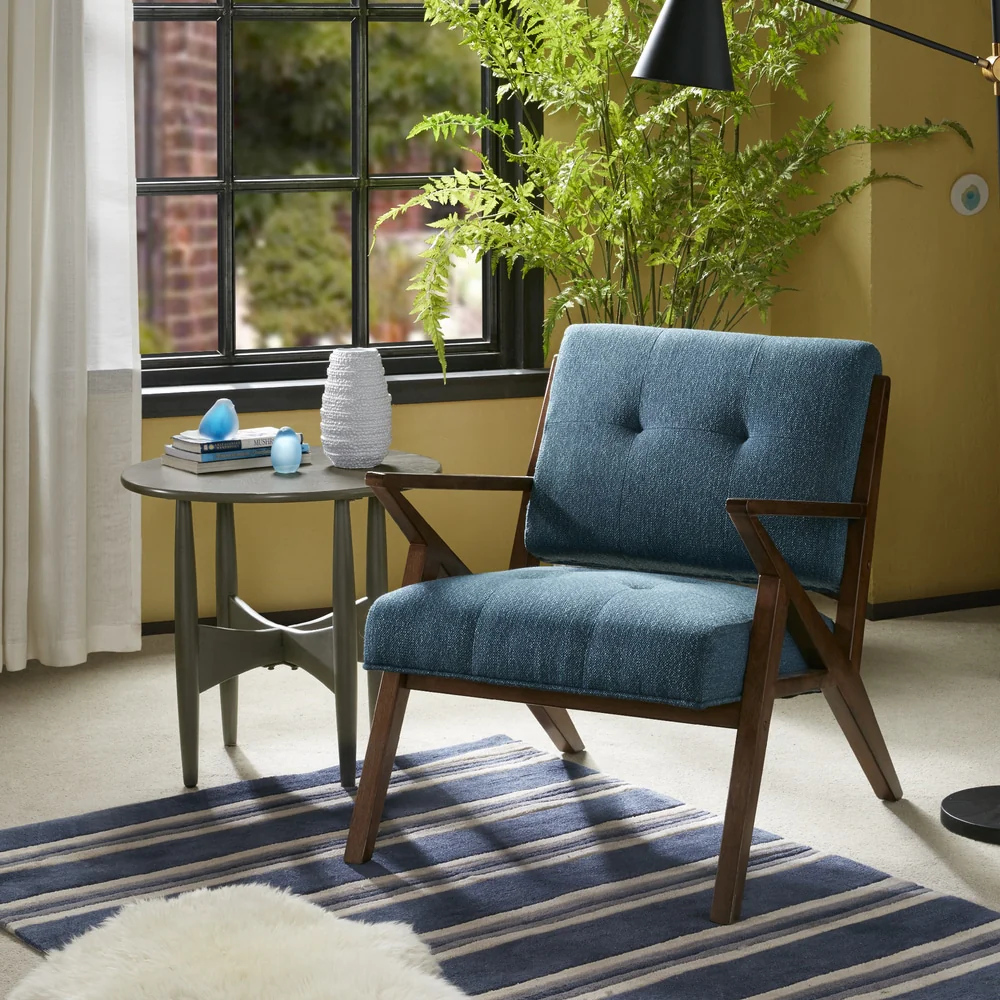 INK+IVY Rocket Blue/ Pecan Lounge