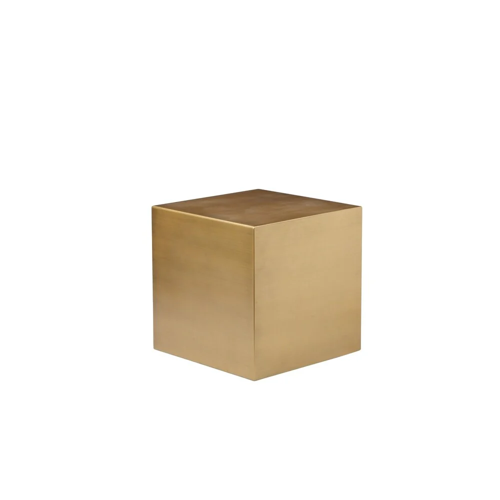 Spencer Small Side Table in Brass