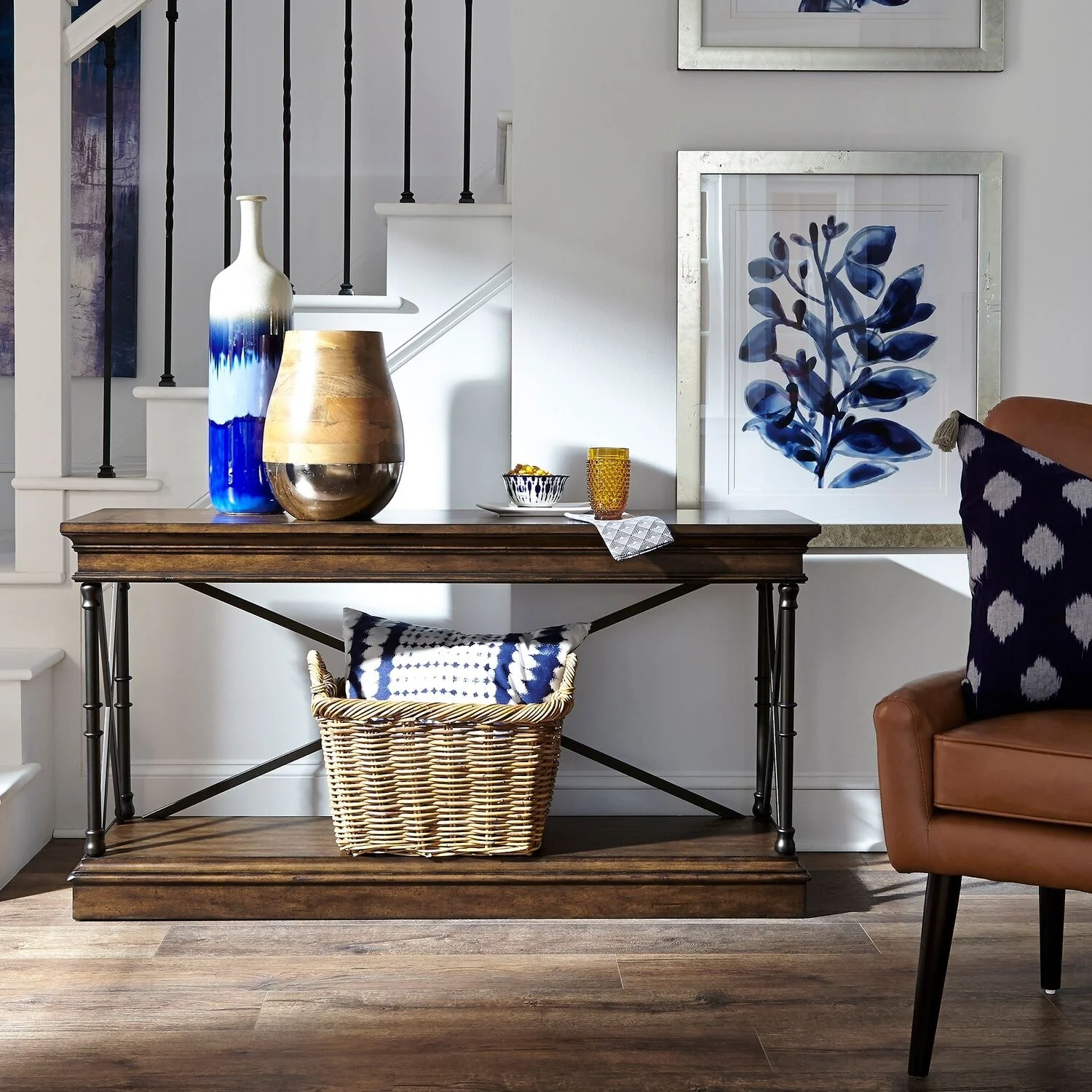 Tribeca Cordovian Brown Sofa Table