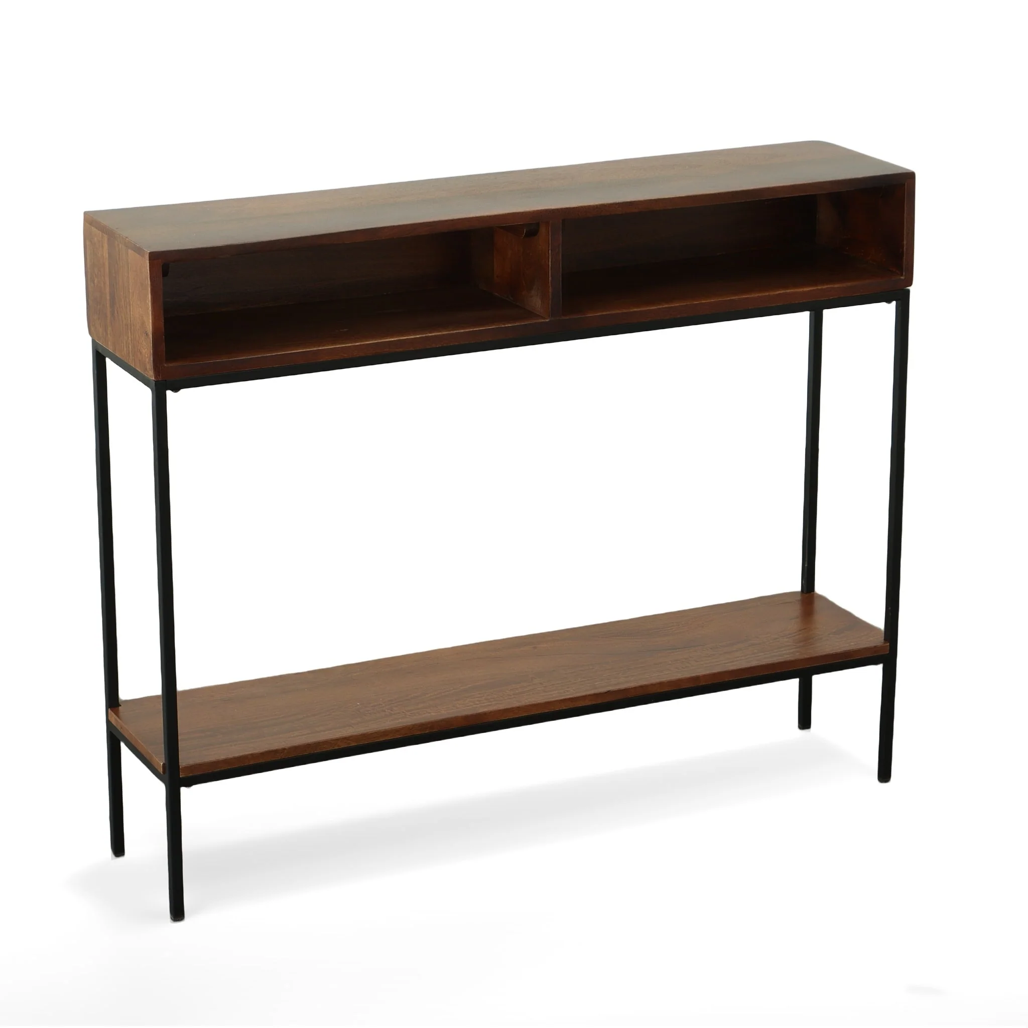 Brown Wood/Metal Ingrid Console