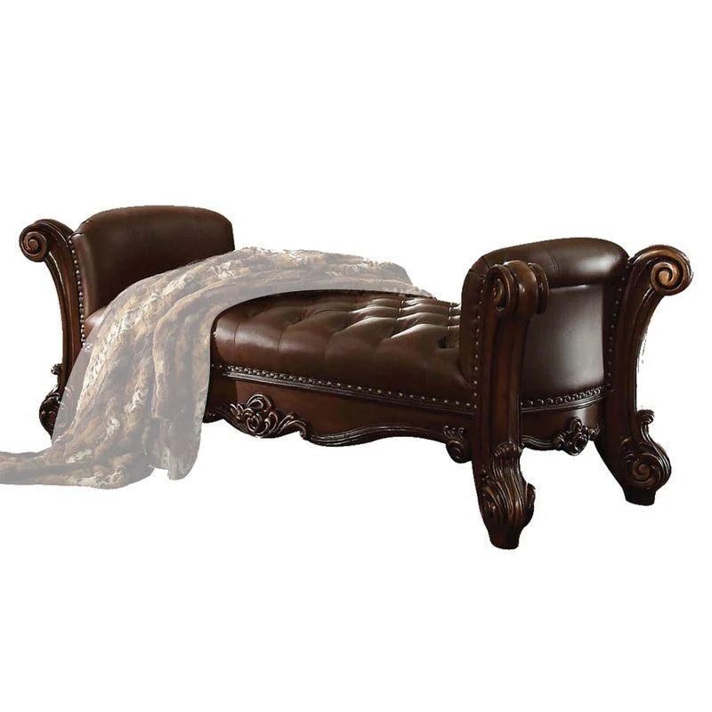ACME Vendome Bench, PU & Cherry