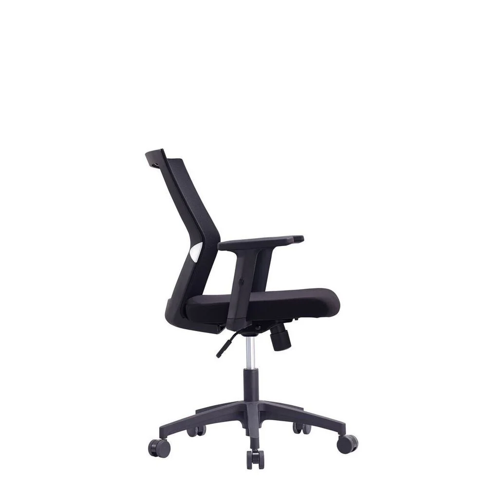 Zack Black Low Back Office Chair