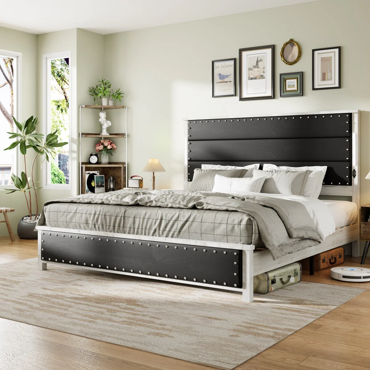 d Frame With Upholstered Headboard