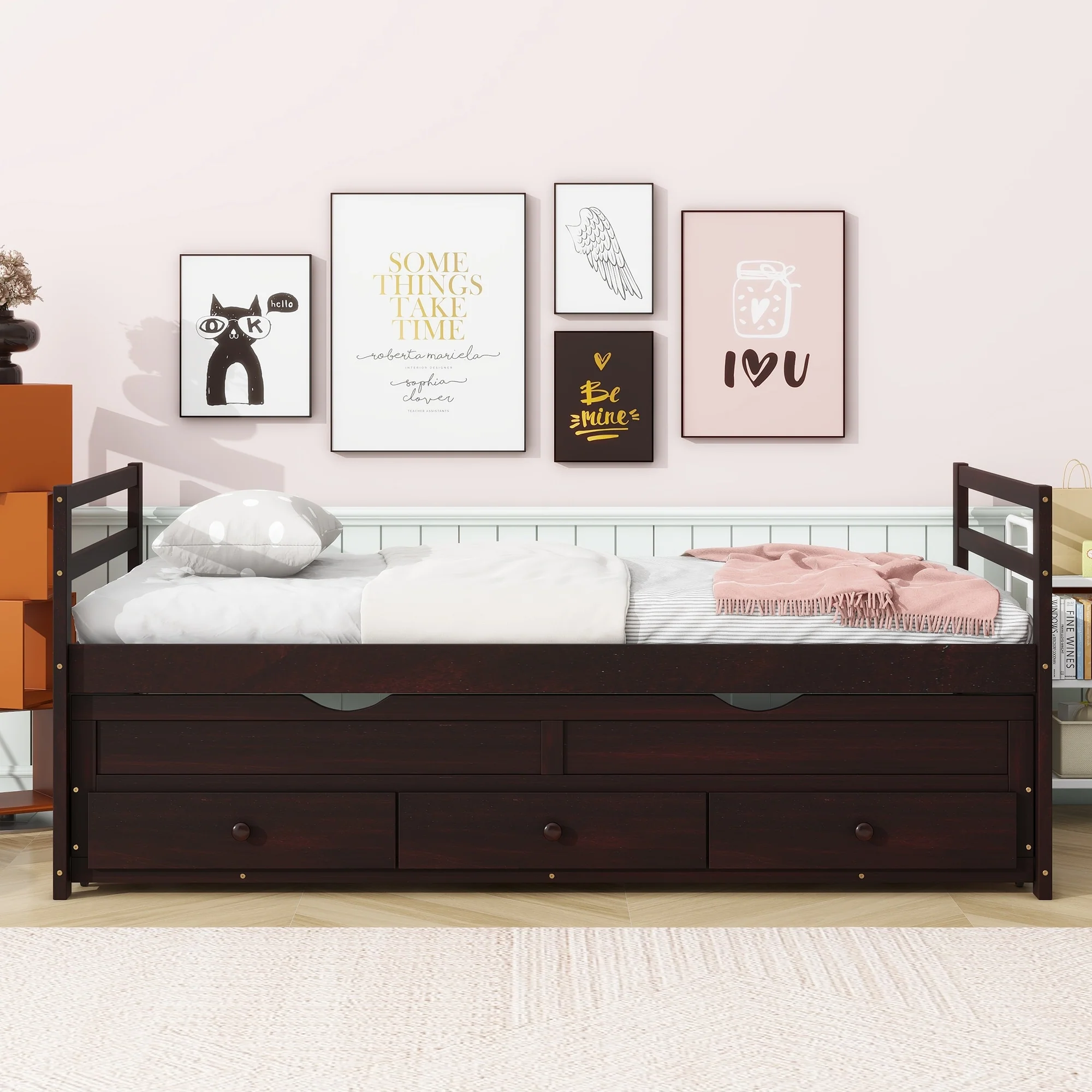 Bed with Headboard