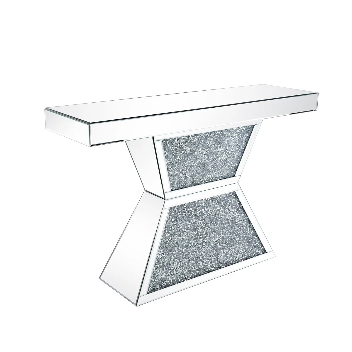 Nansi Mirrored Top Console Table