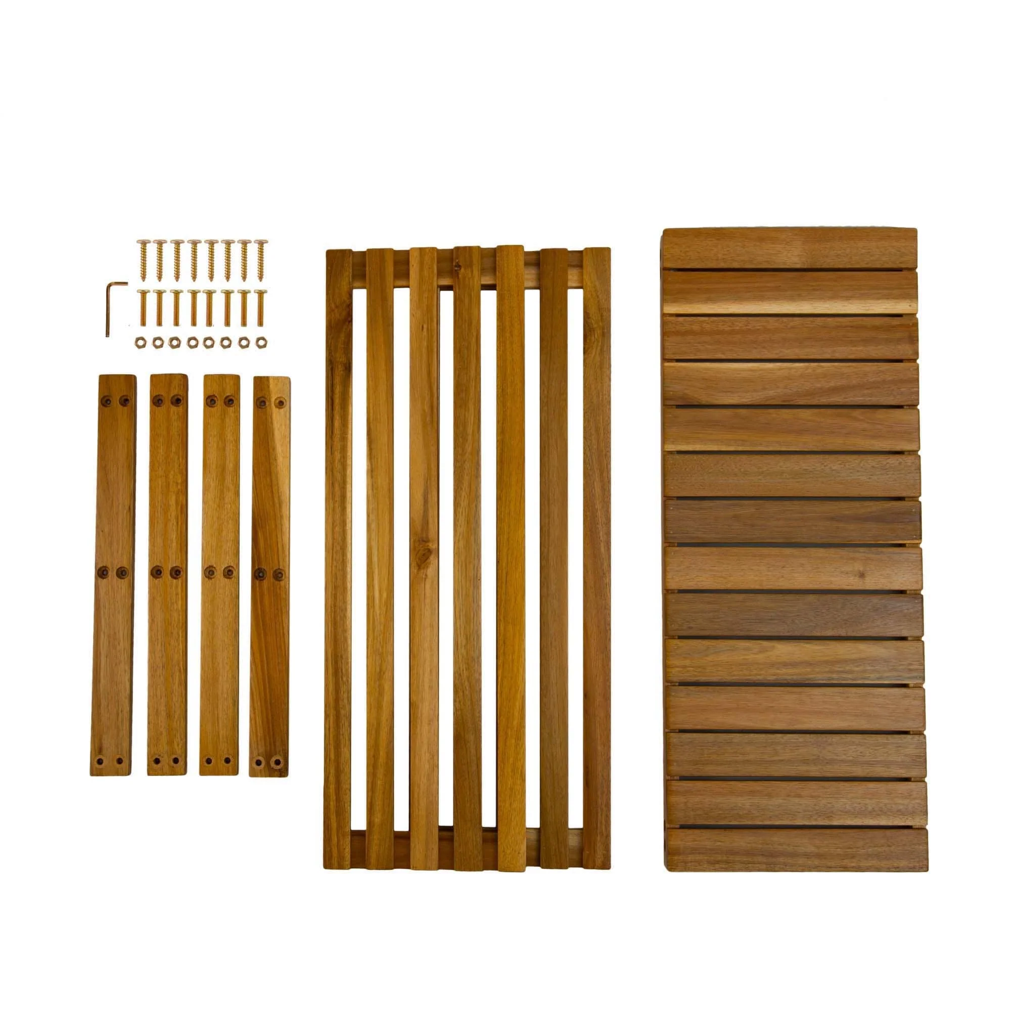 Acacia Wood Shoe Rack Bench