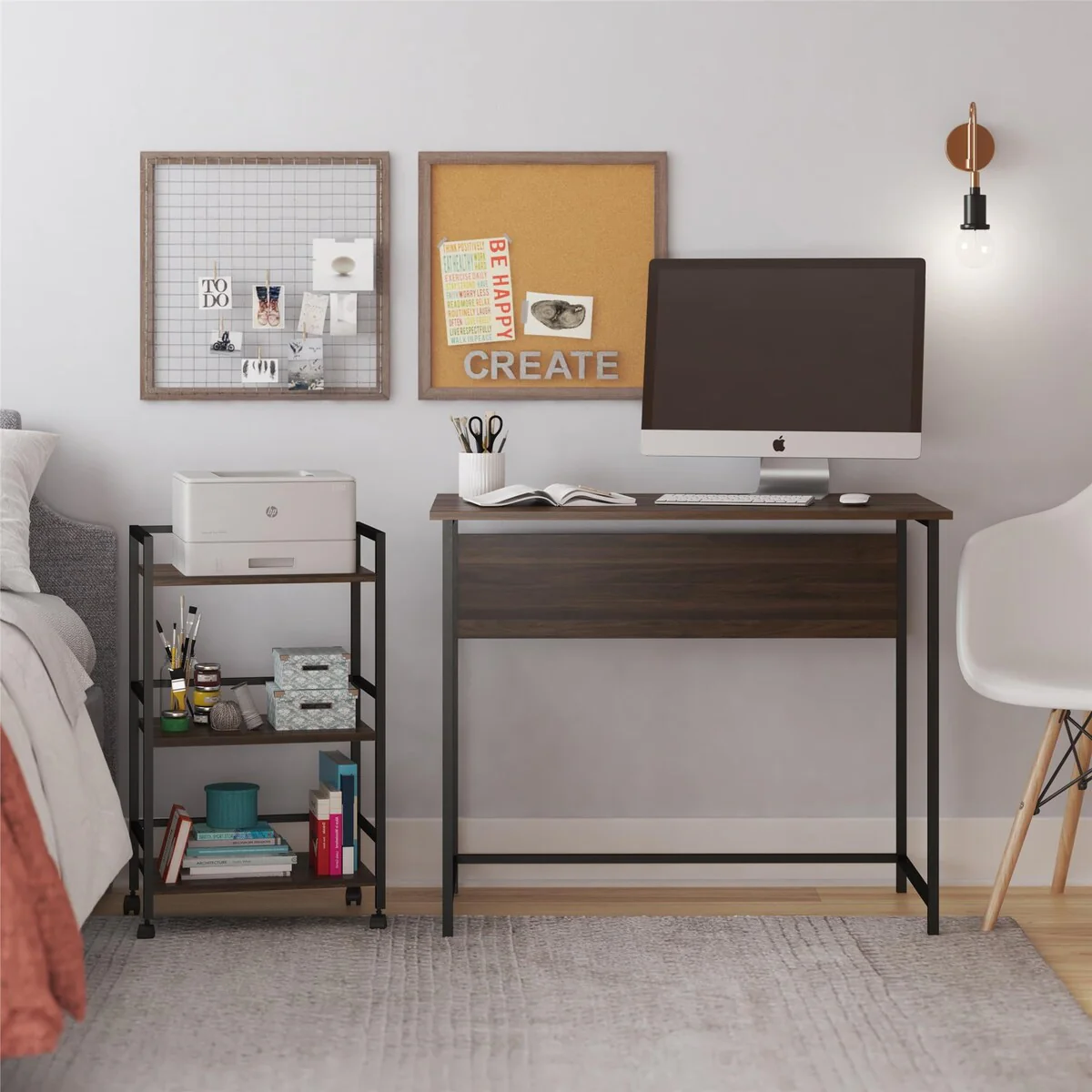 Bryant Desk with Rolling Cart