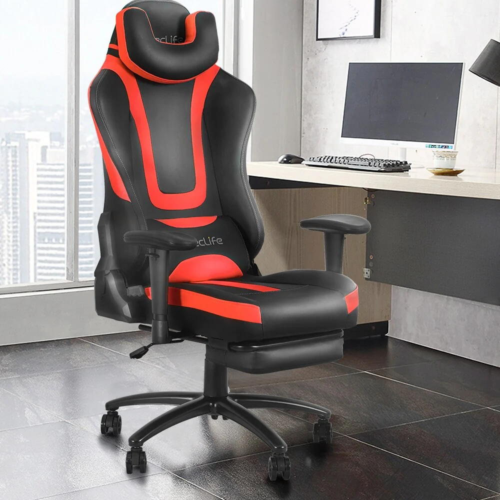 Massage Gaming Chair, Red