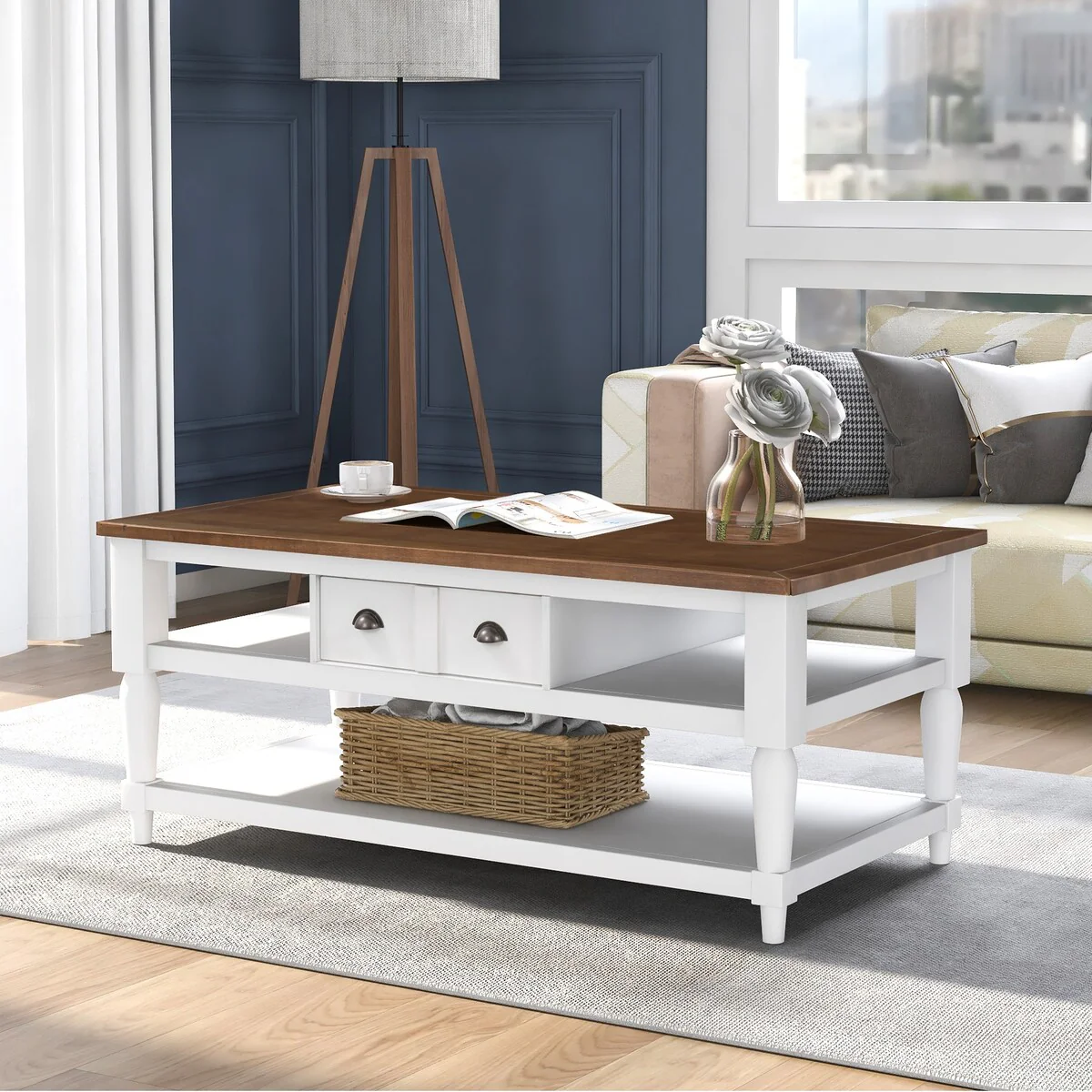 Coffee Table with 1 Shelf