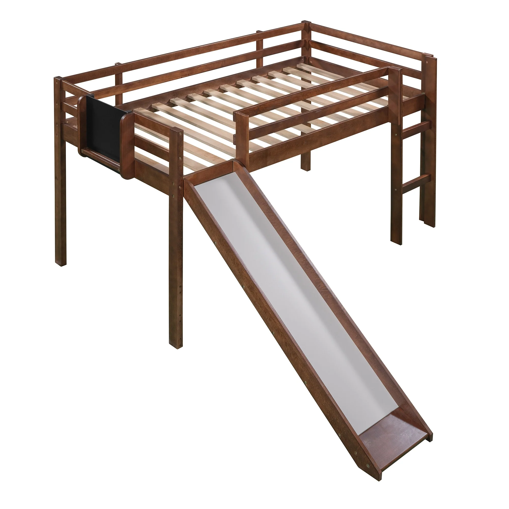 Loft Bed Wood Bed with Slide
