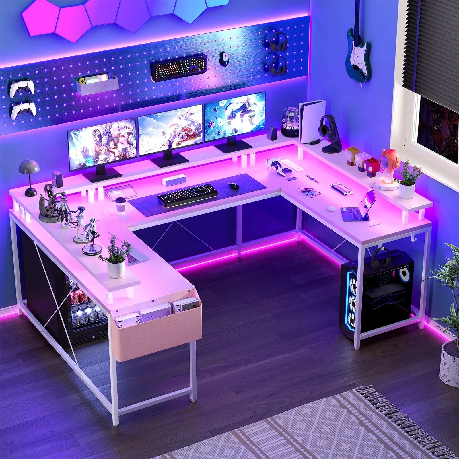 U Shaped Computer Gaming Desk
