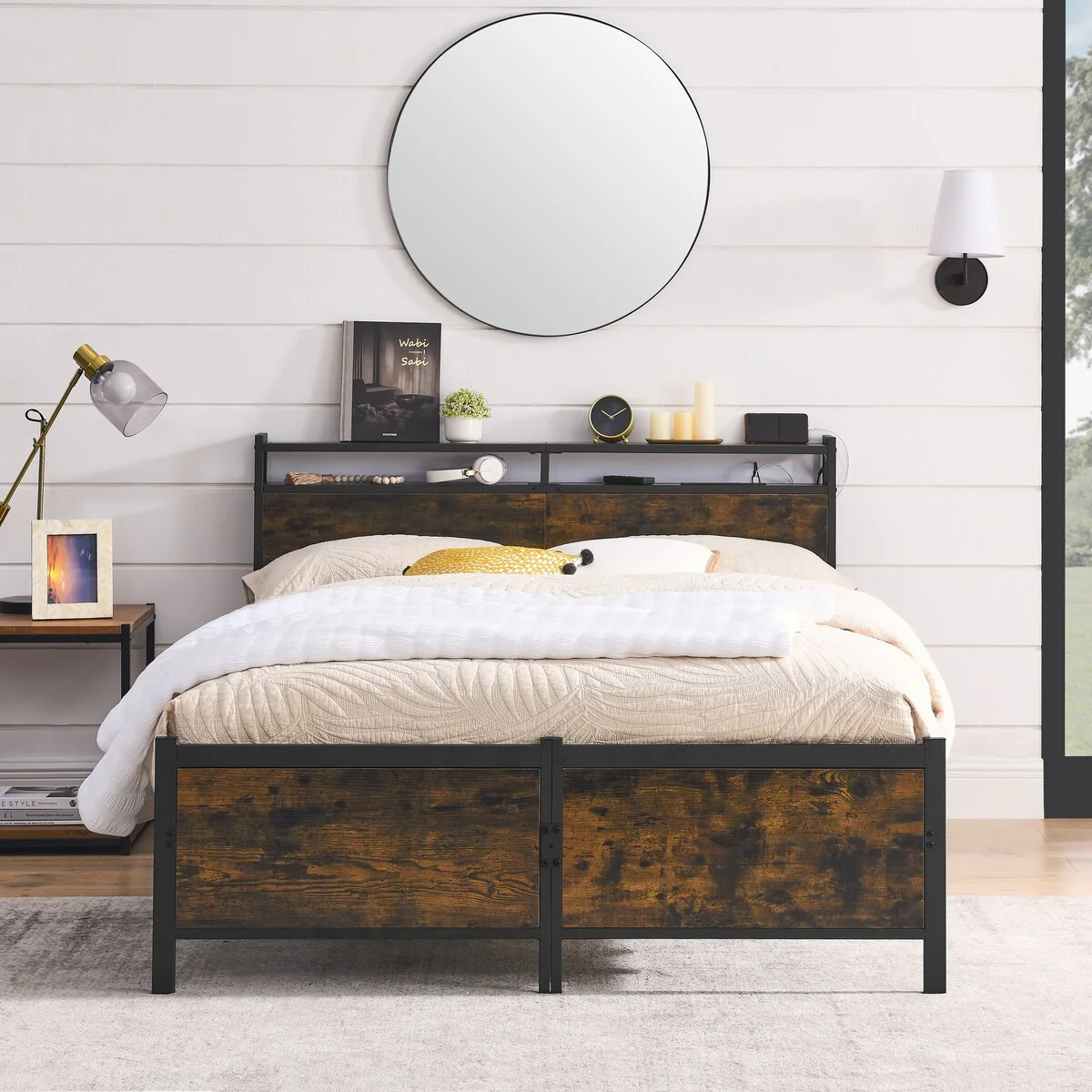 iron bed frame