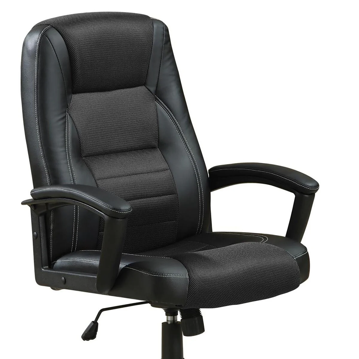 Black Office Chair with Casters