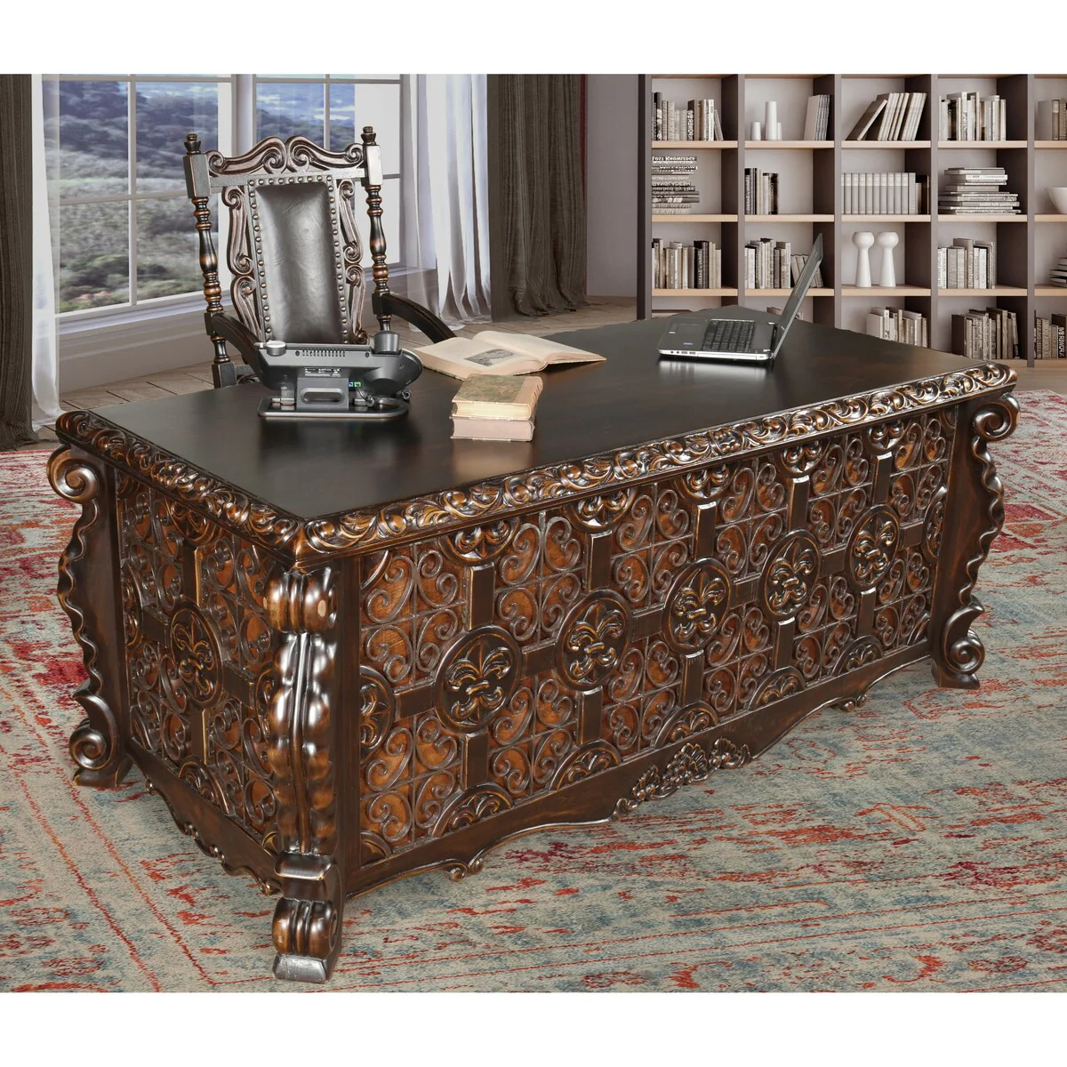 Santa Lucia Conquistador Desk by AFD Home