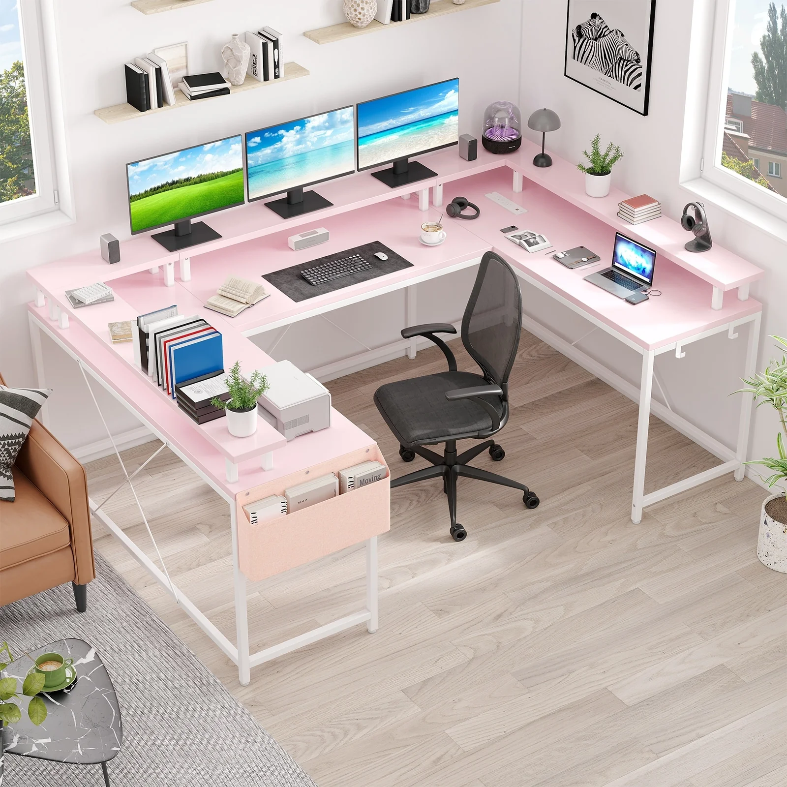 U Shaped Computer Gaming Desk
