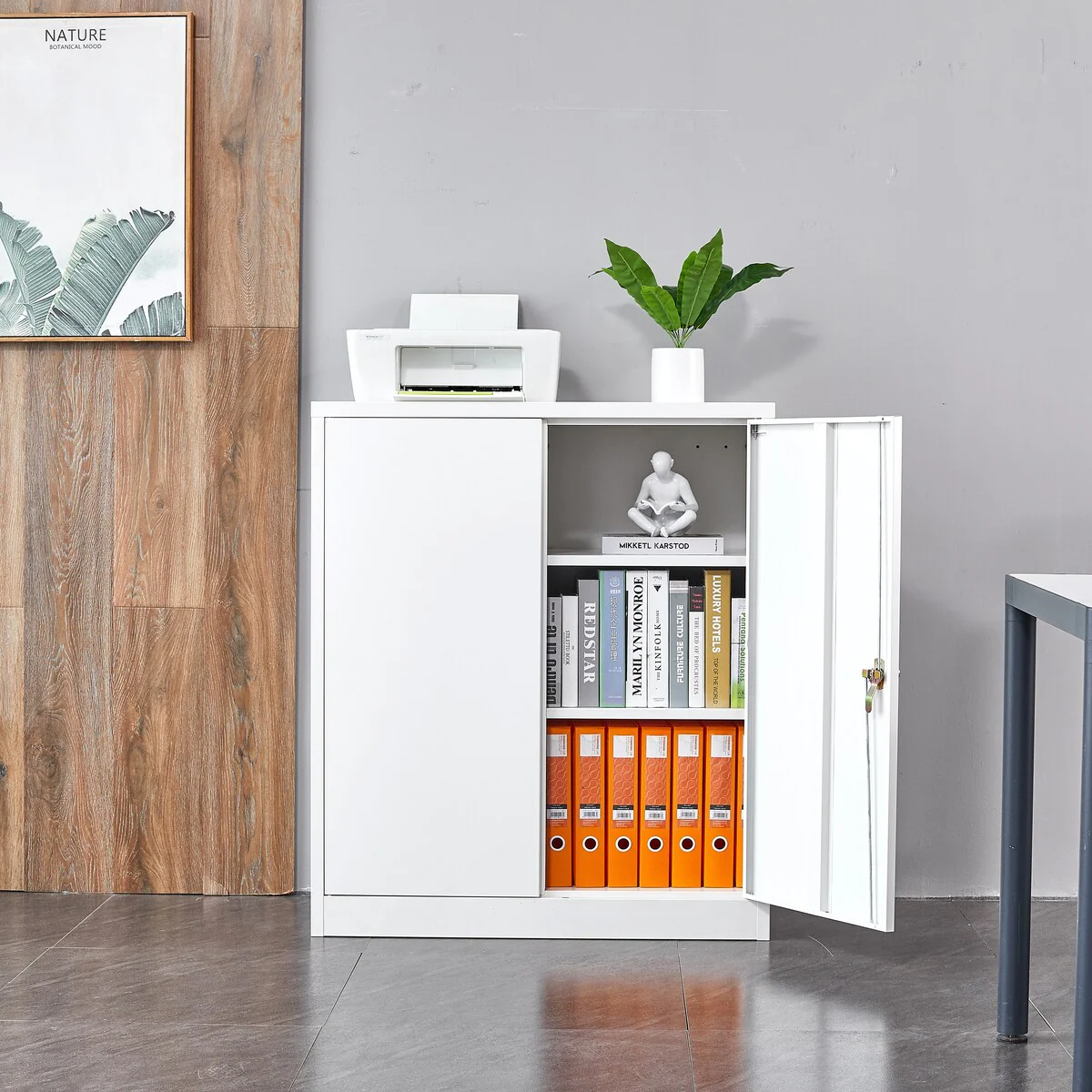 Steel Storage Cabinet White