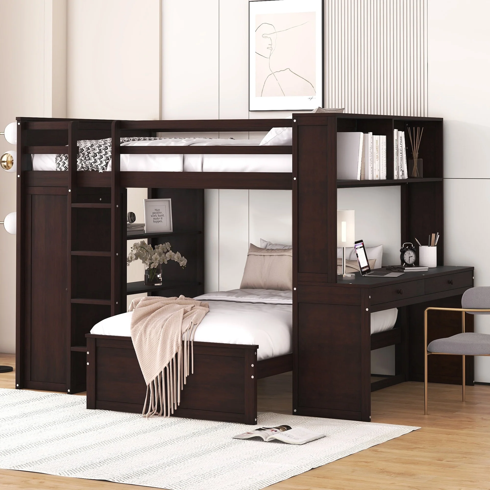 Loft Bed with a Stand-alone bed