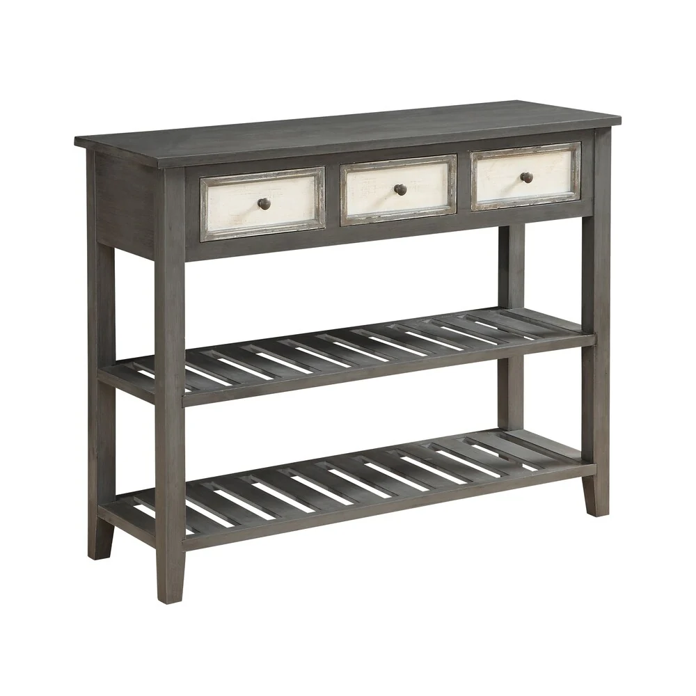 Three Drawer Console Table