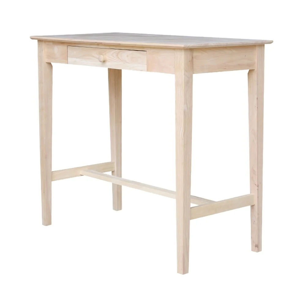 Tan Wood Standing Desk