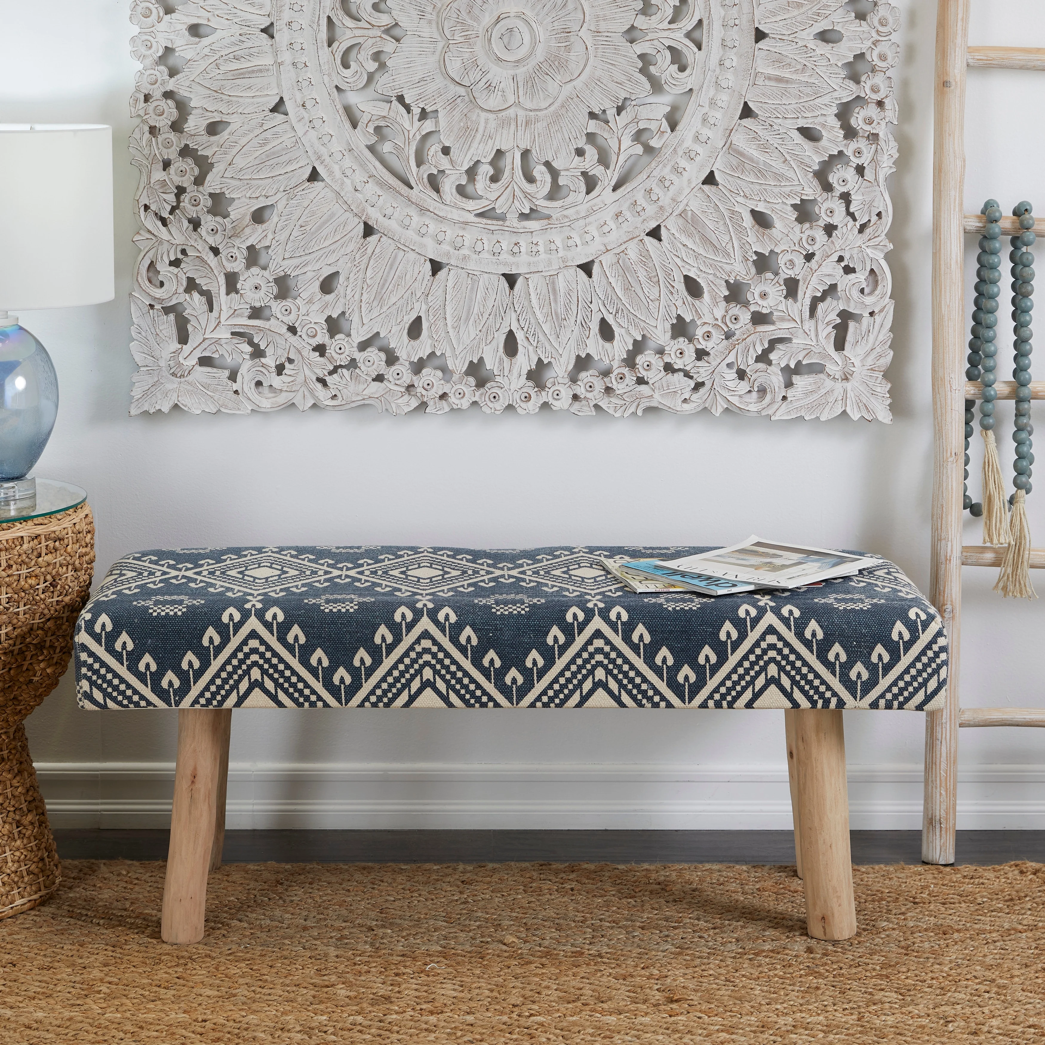 Bohemian Wood Bench
