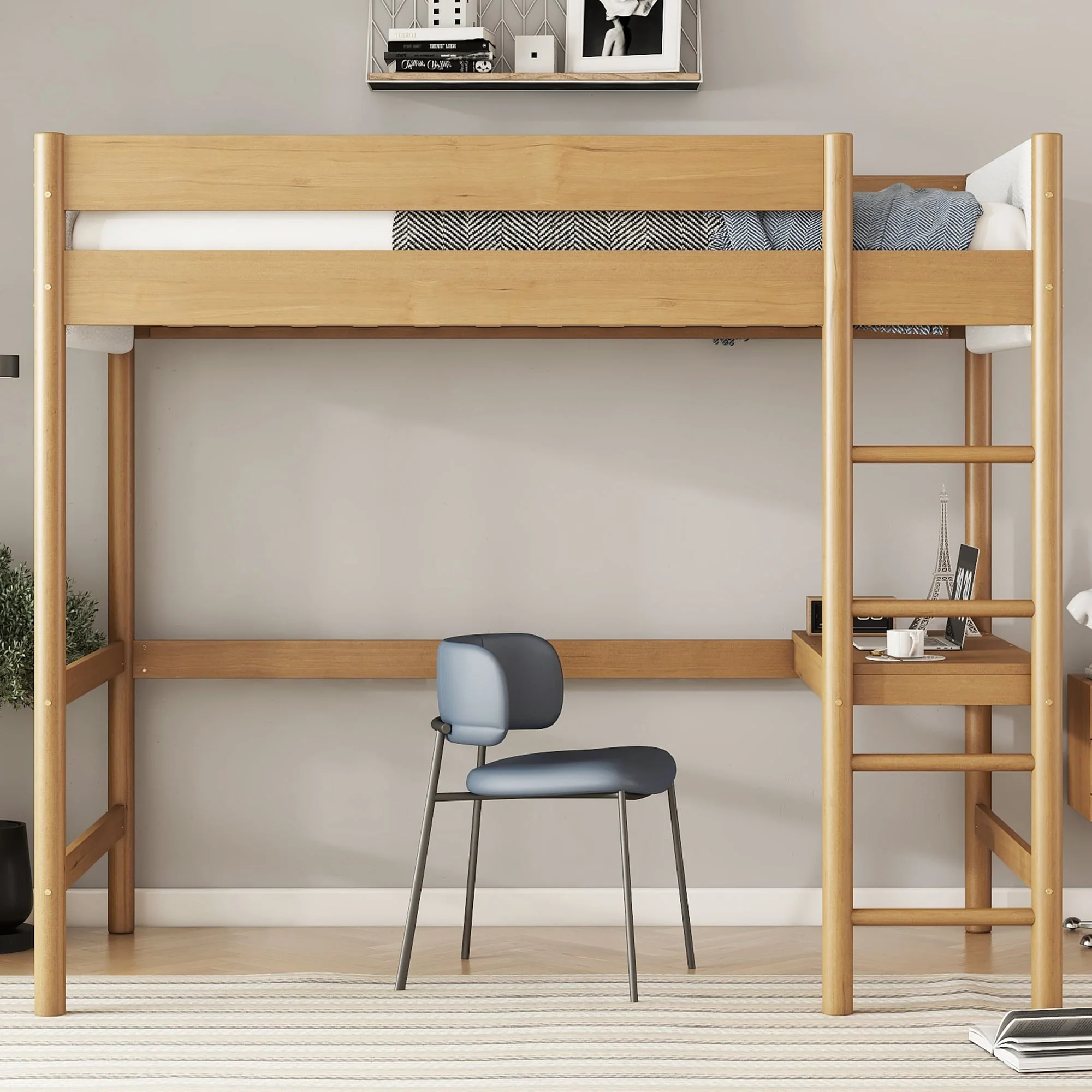 Loft Bed with Desk