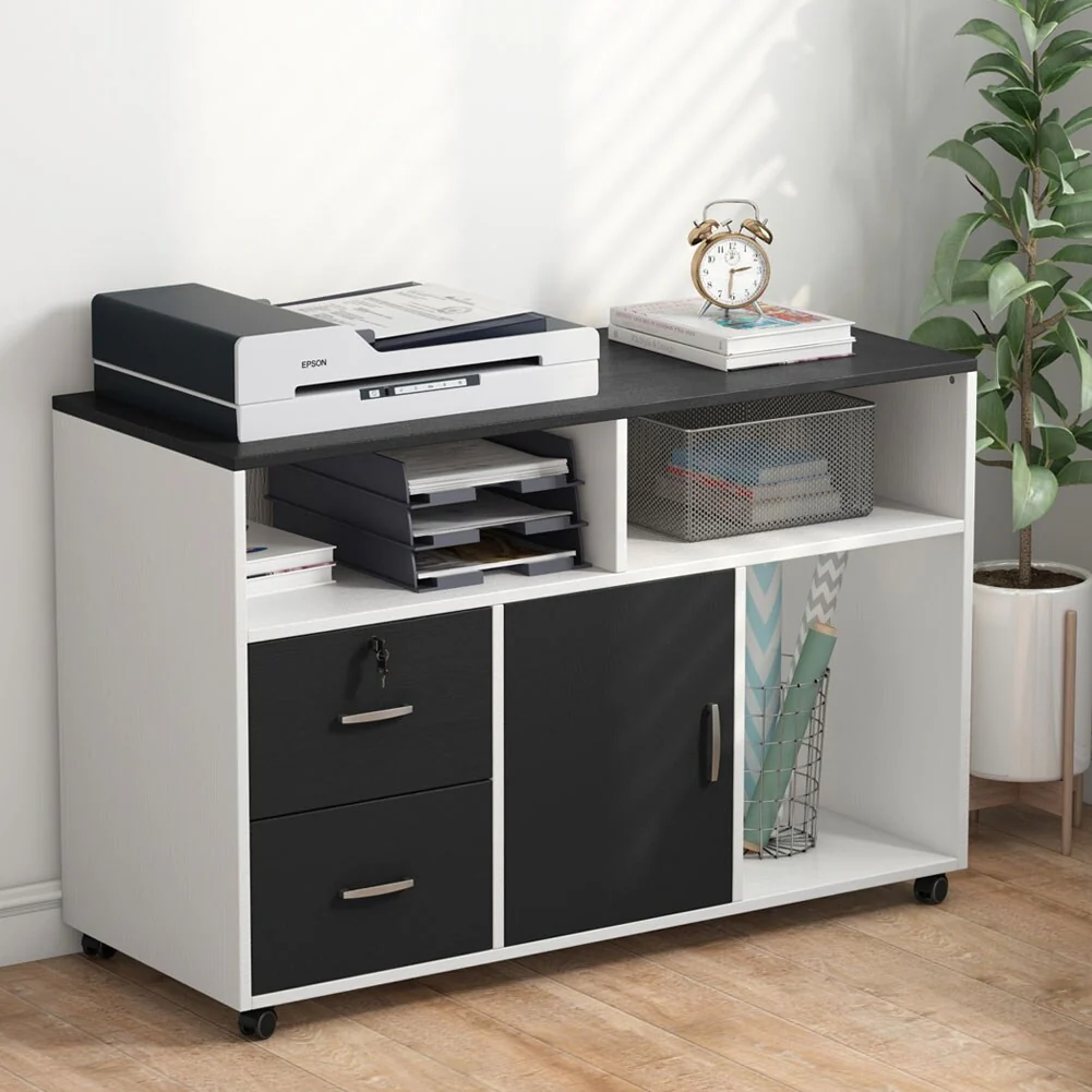 2 Drawer Mobile File Lateral Cabinet