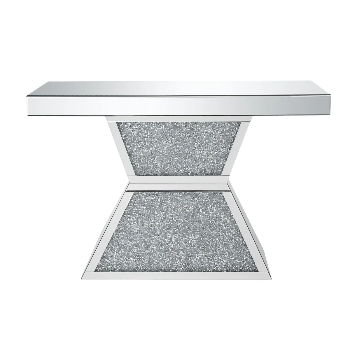 Nansi Mirrored Top Console Table