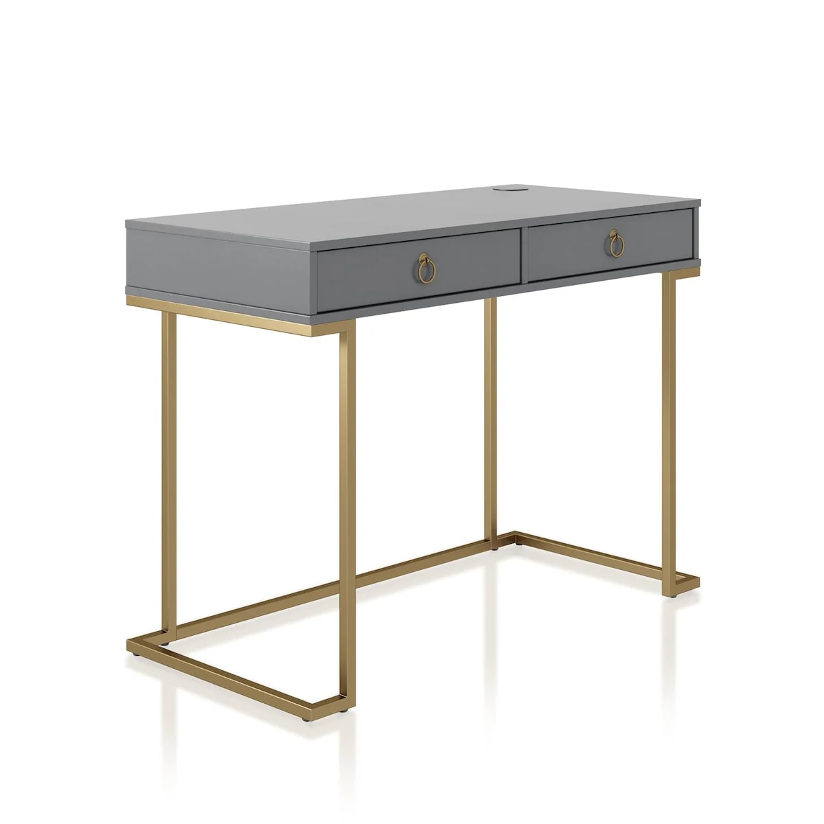Camila Writing Desk, Graphite Gray