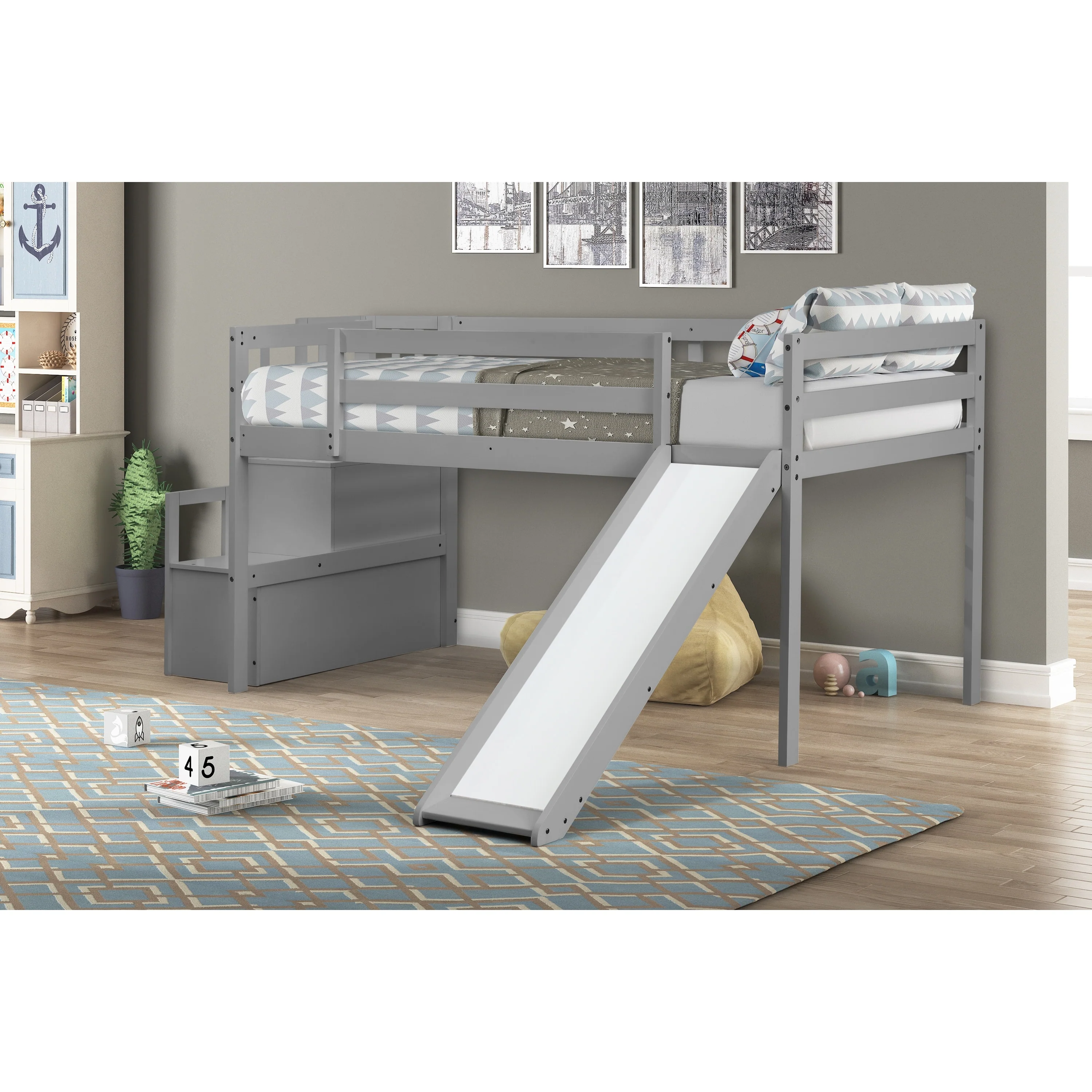 Loft Bed with Staircase