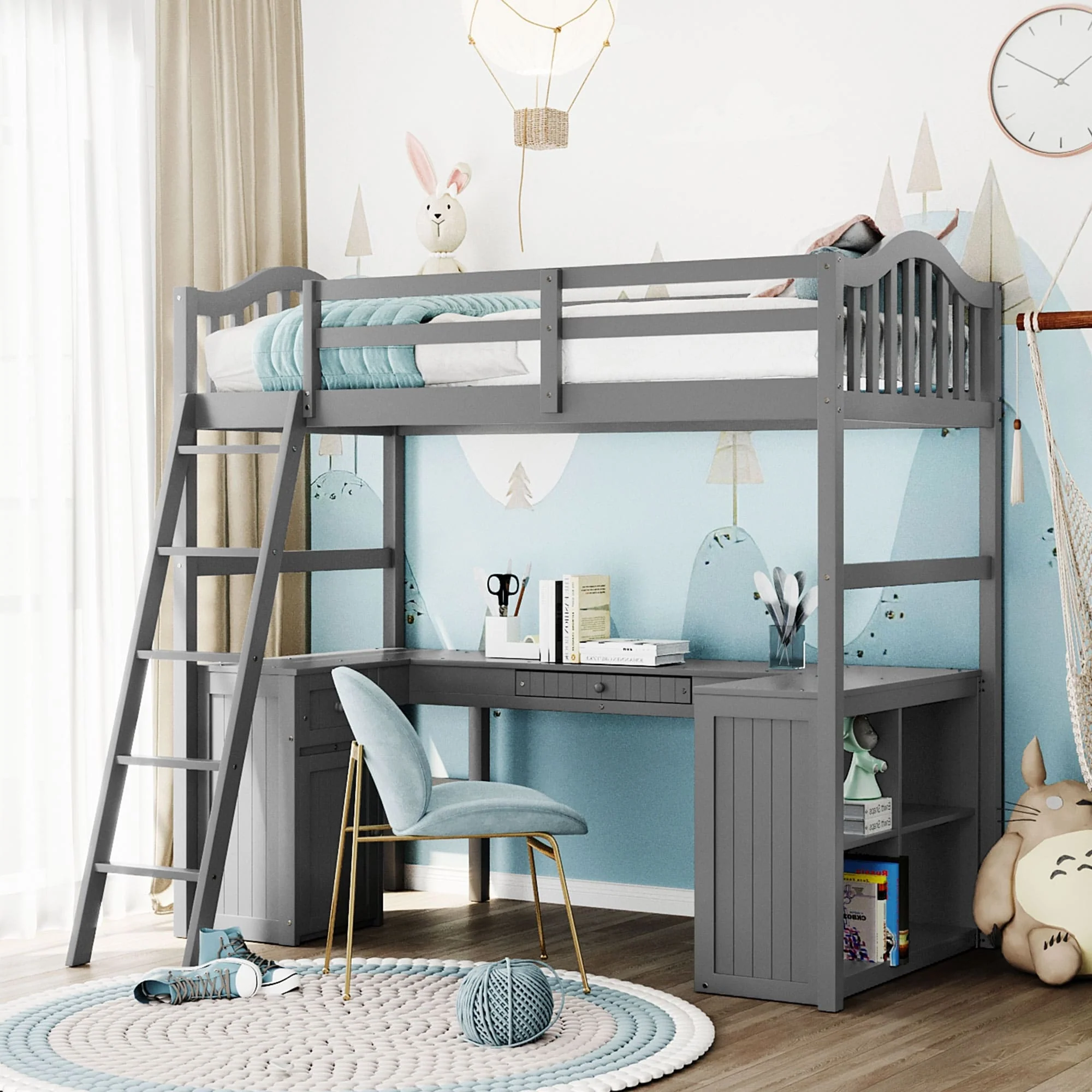 Loft Bed with Drawers