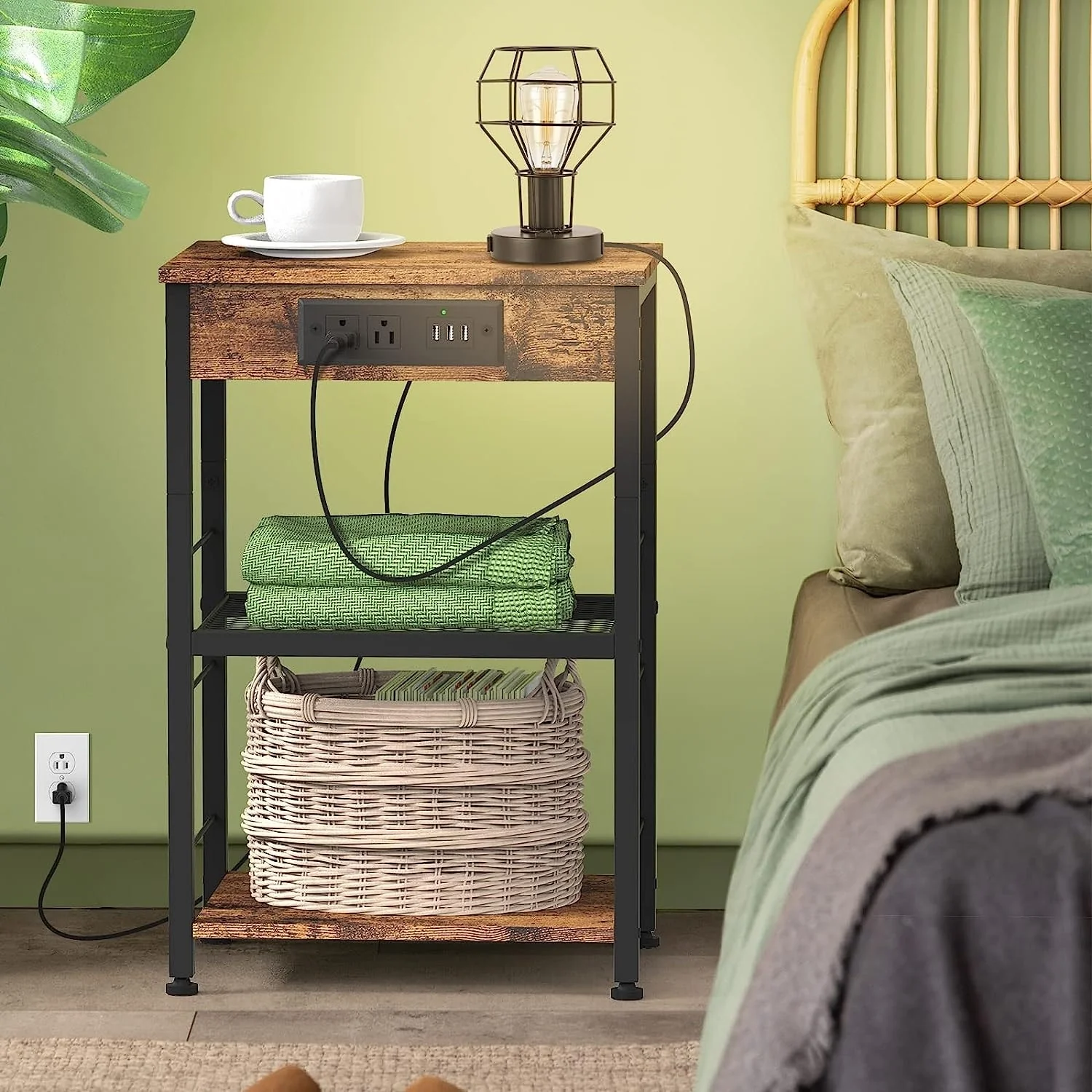 Nightstand with Charging Station