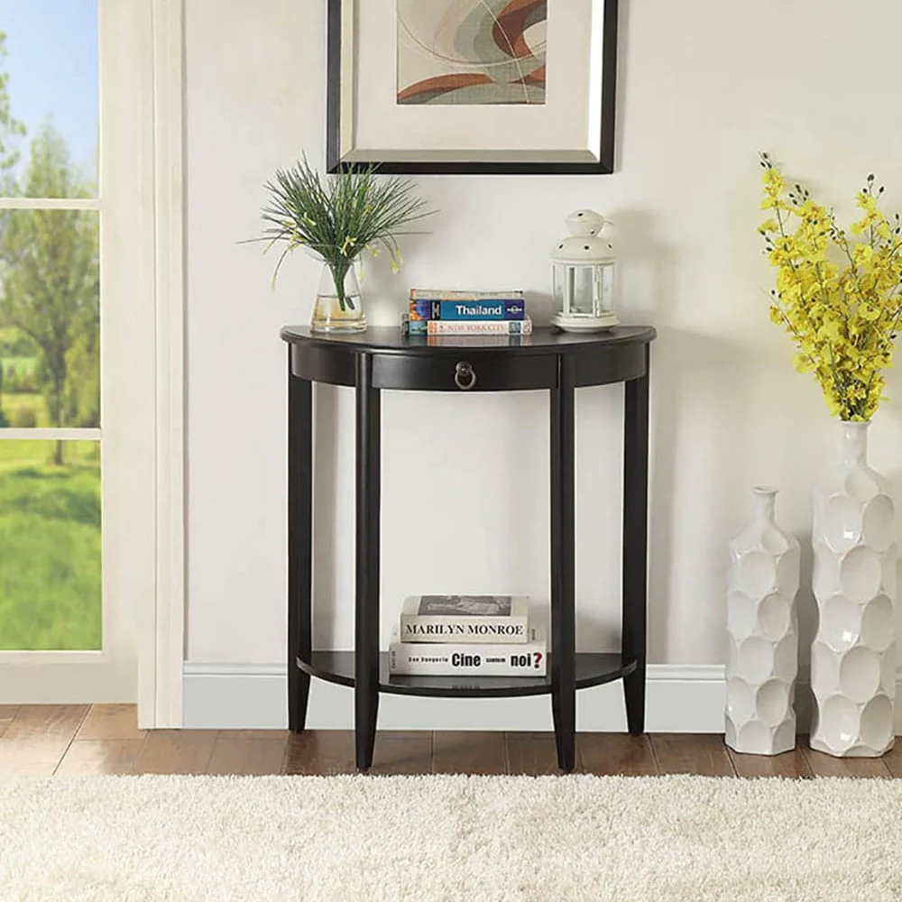 Console Table with Bottom Shelf
