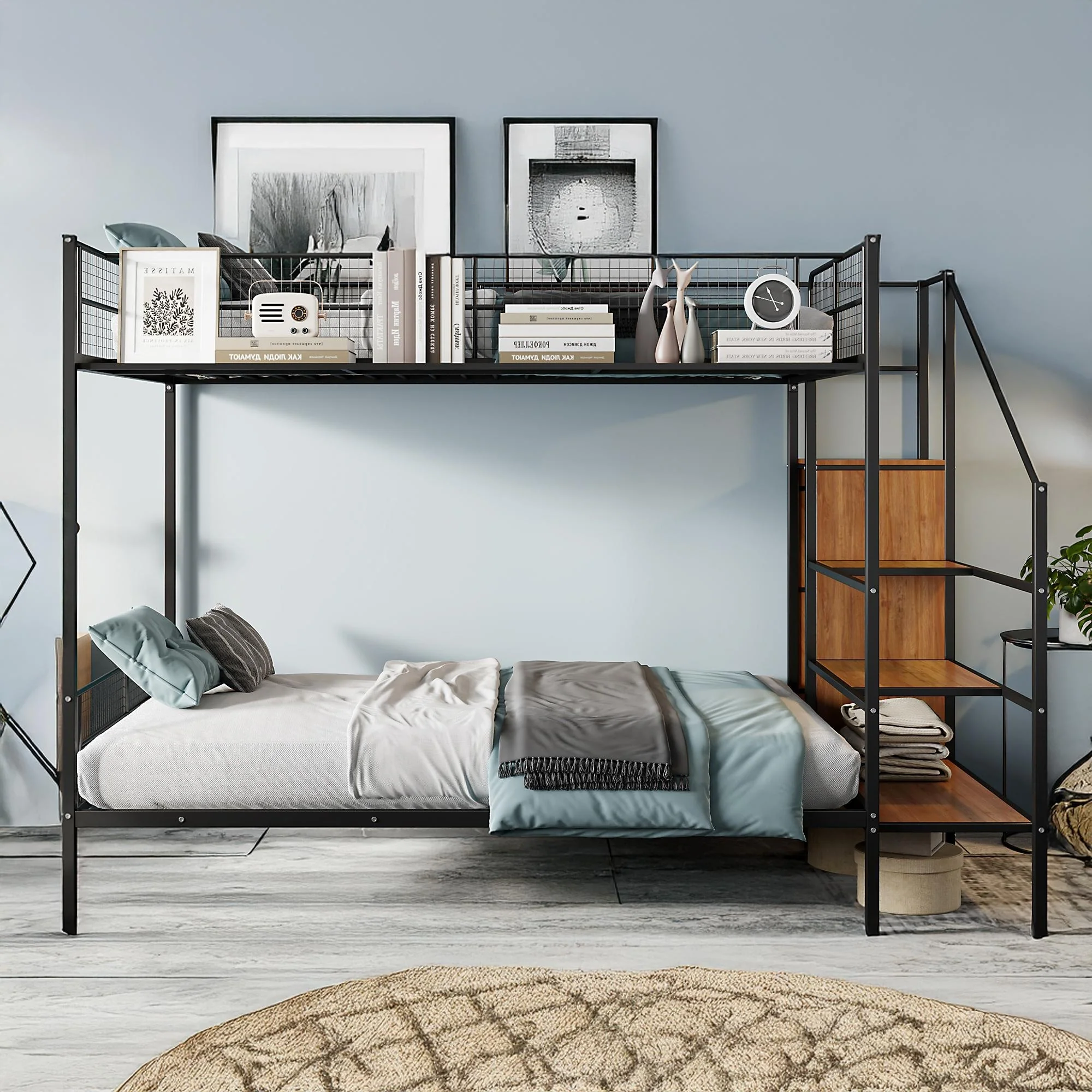 Twin Over Full Metal Bunk Bed